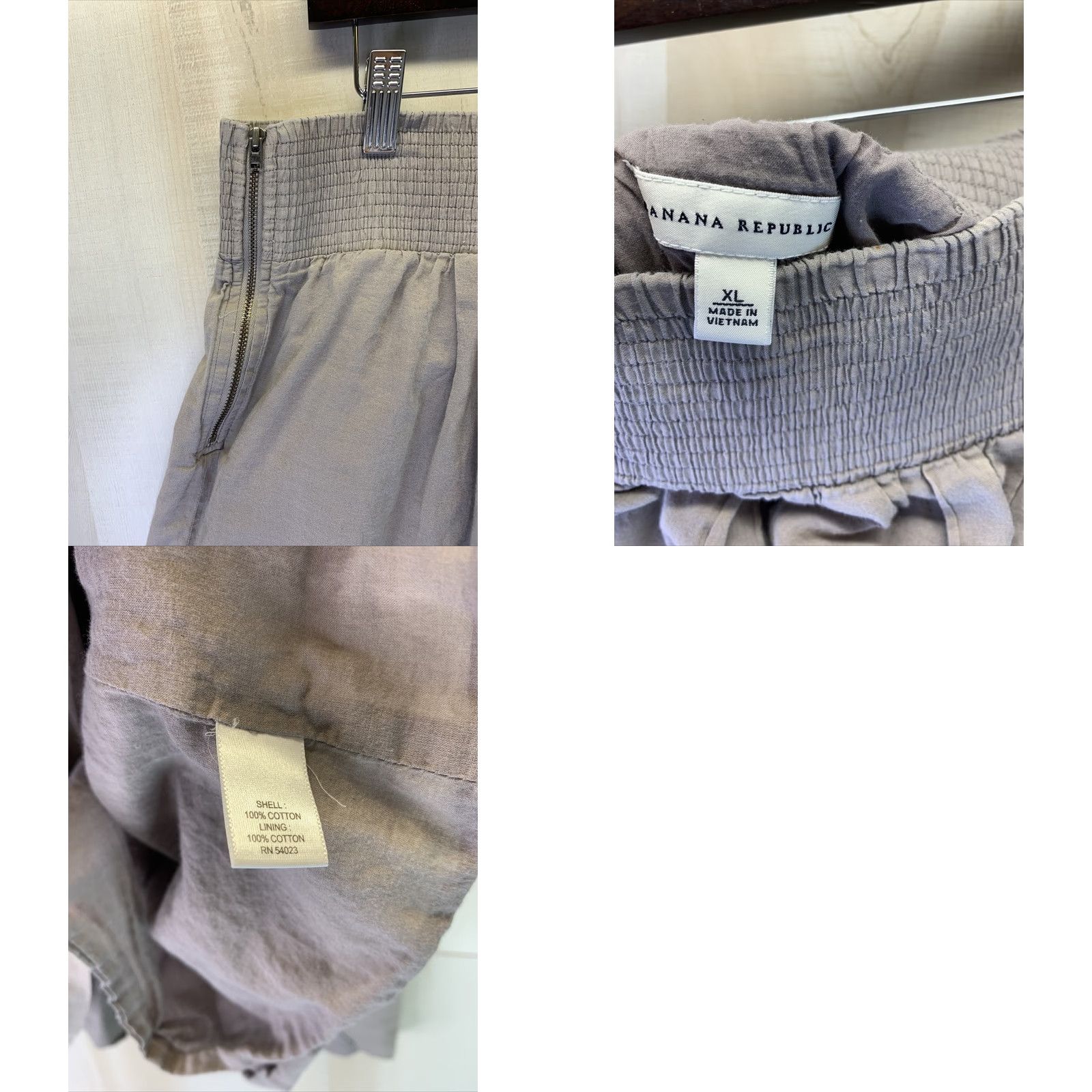 Banana Republic Banana Republic Women's XL Tan Pleated Front Lightweight Skirt Size 40" / US 18 - 8 Thumbnail