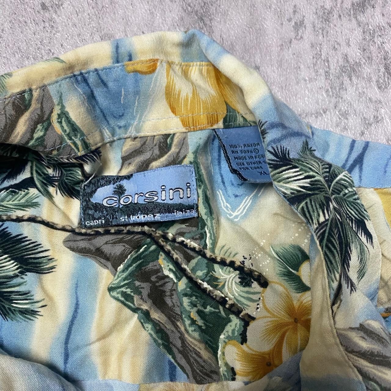 Other Corsini Hawaiian shirt with palm trees and floral pattern Size US XL / EU 56 / 4 - 3 Thumbnail