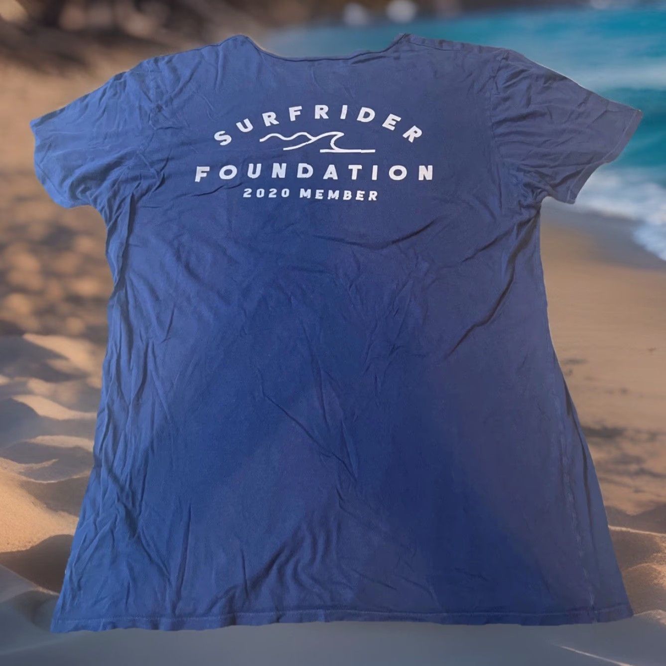 Vintage VINTAGE Surfrider Shirt 2XL Men Blue Graphic Print Pullover Crew Neck Short Sleeve Surfer Foundation 2020 Official Member Pocket Tee Size US XXL / EU 58 / 5 - 2 Thumbnail