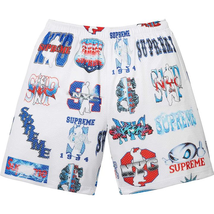 Supreme Supreme Michael Jackson Dangerous Mesh Short White
