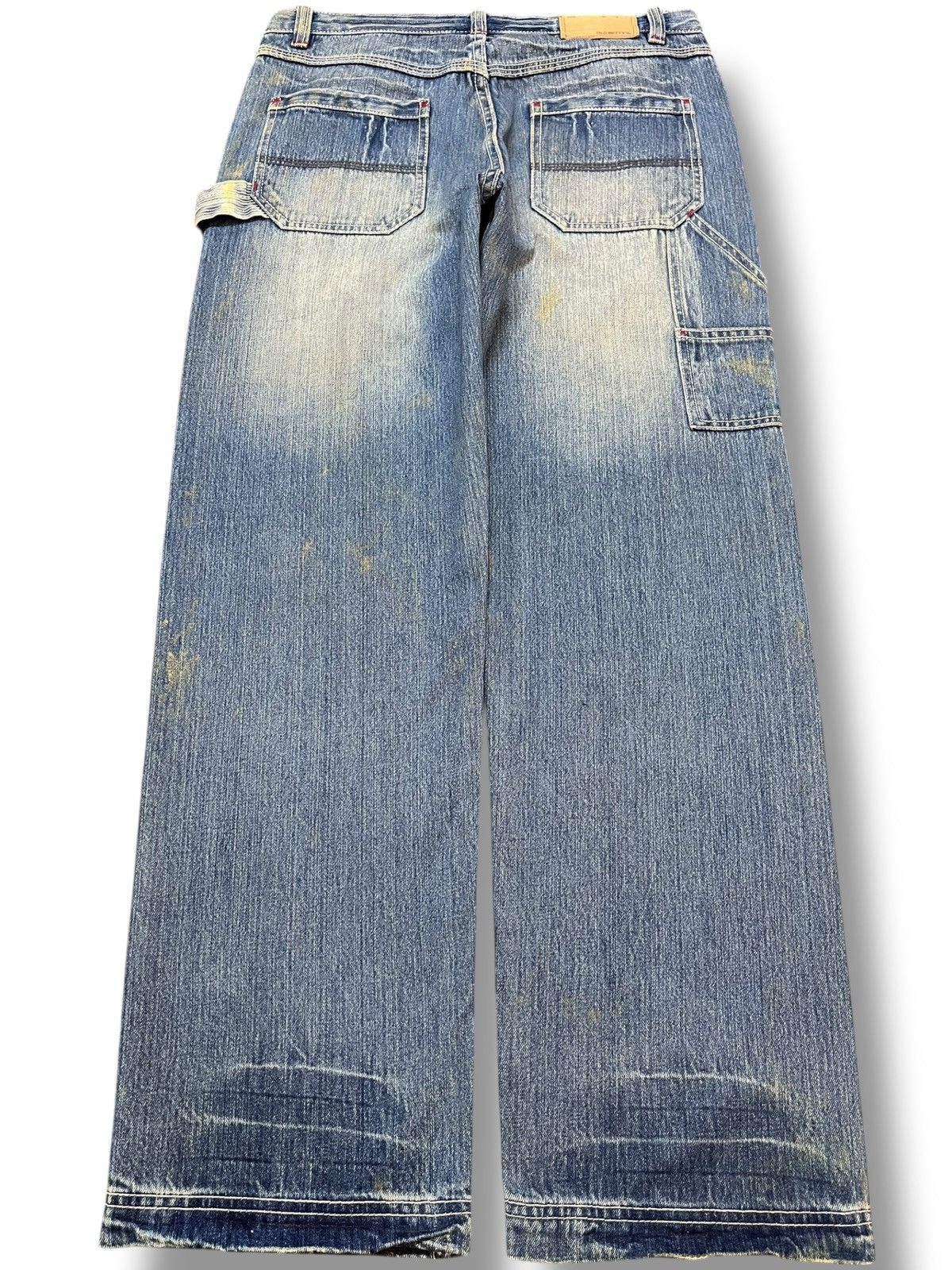 Oldblue Co. Vintage Old Betty’s Baggy Cargo Carpenter Wide Leg Denim Size US 32 / EU 48 - 6 Thumbnail