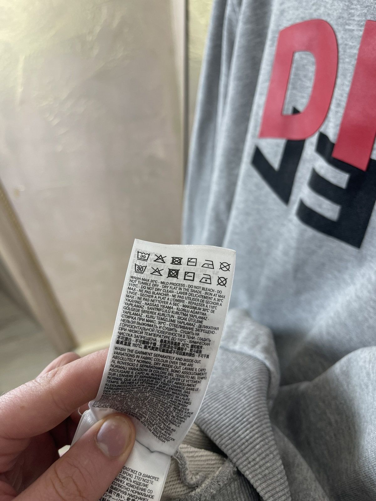 Diesel Diesel Split Logo Graphic Sweatshirt -Technical Cotton Blend Size US L / EU 52-54 / 3 - 8 Thumbnail