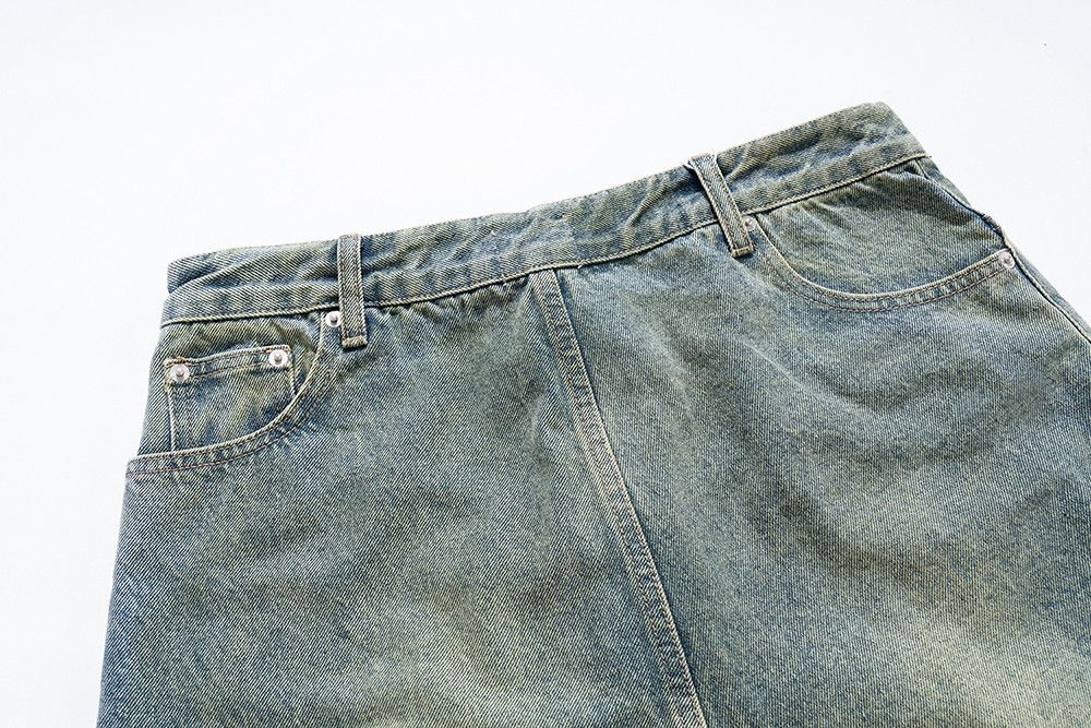 Jean × Vintage Custom Front Pocket Washed Blue Baggy jeans Size US 32 / EU 48 - 6 Thumbnail