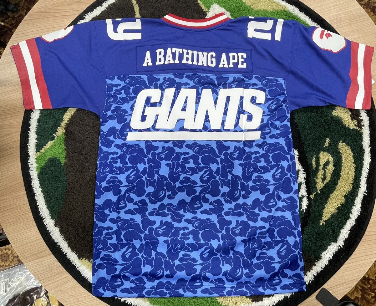 Bape × Mitchell & Ness MITCHELL & NESS NFL NEW YRK GIANTS JERSEY Size US XL / EU 56 / 4 - 2 Thumbnail