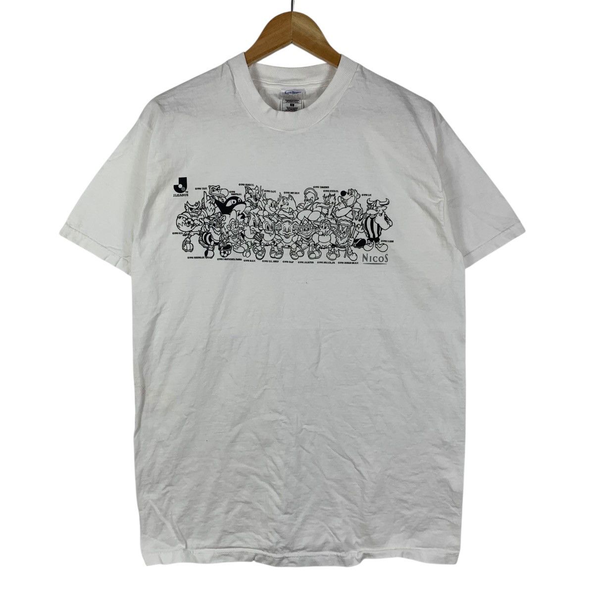 Vintage Vintage 1998 JAPAN FOOTBALL J LEAGUE Mascot Tee Shirt Top Size US L / EU 52-54 / 3 - 4 Thumbnail