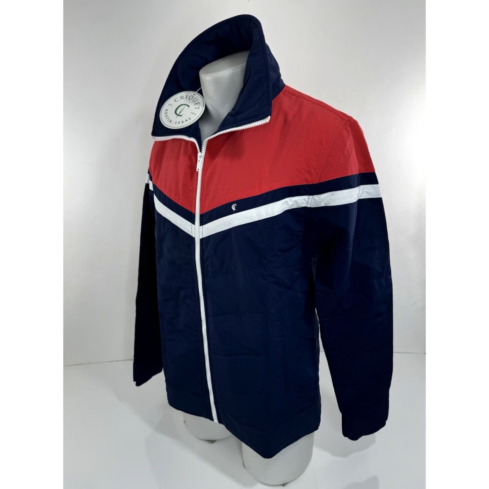Vintage CRIQUET Jacket S Adult Blue / Red / White Quilted Embroidered Ski Theme 2022 Nylon Jacket Shirt Size US S / EU 44-46 / 1 - 4 Thumbnail