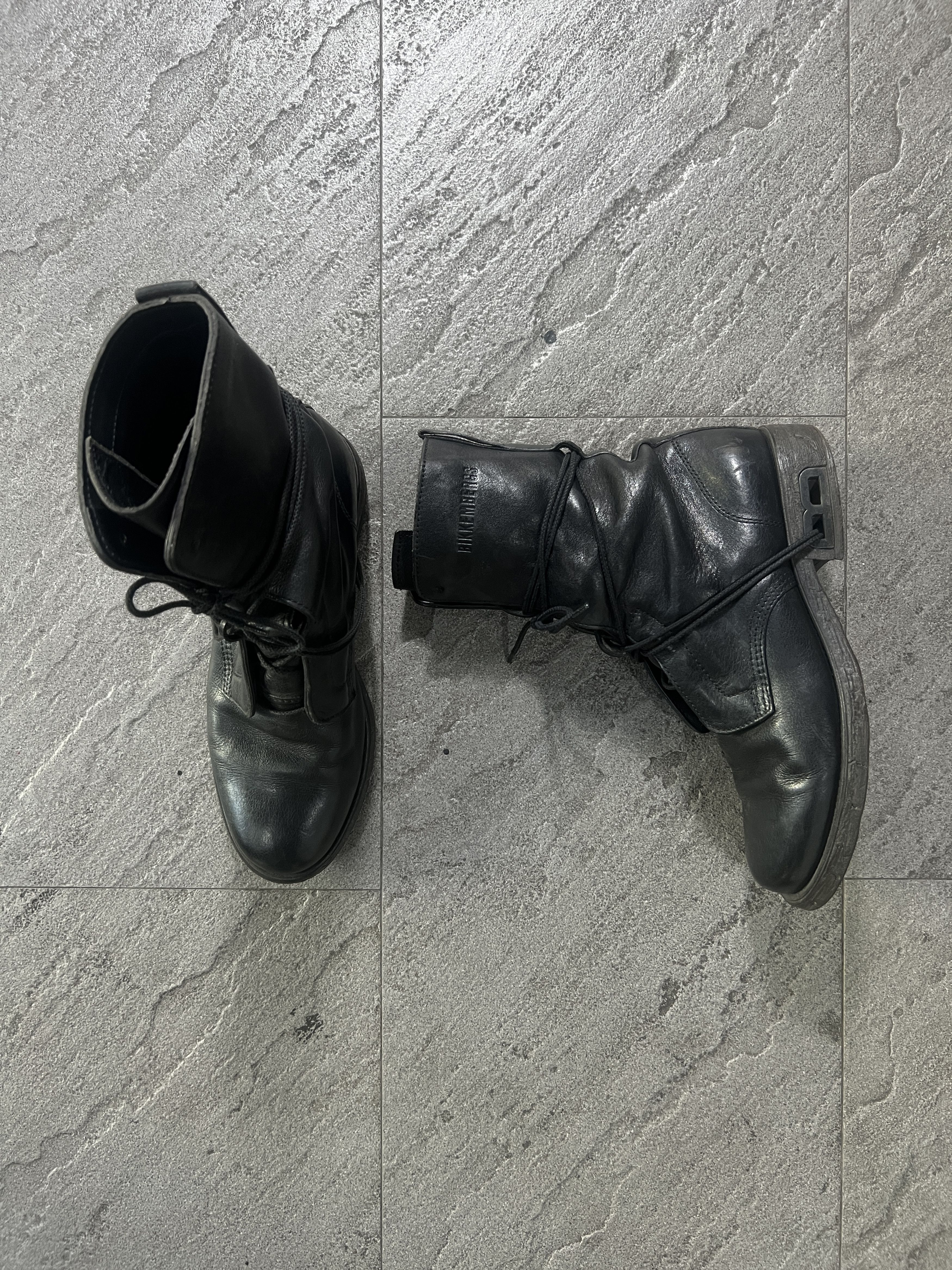 Dirk Bikkembergs Dirk Bikkembergs Leather Combat Boots Black EU41 Size US 8 / EU 41 - 2 Thumbnail