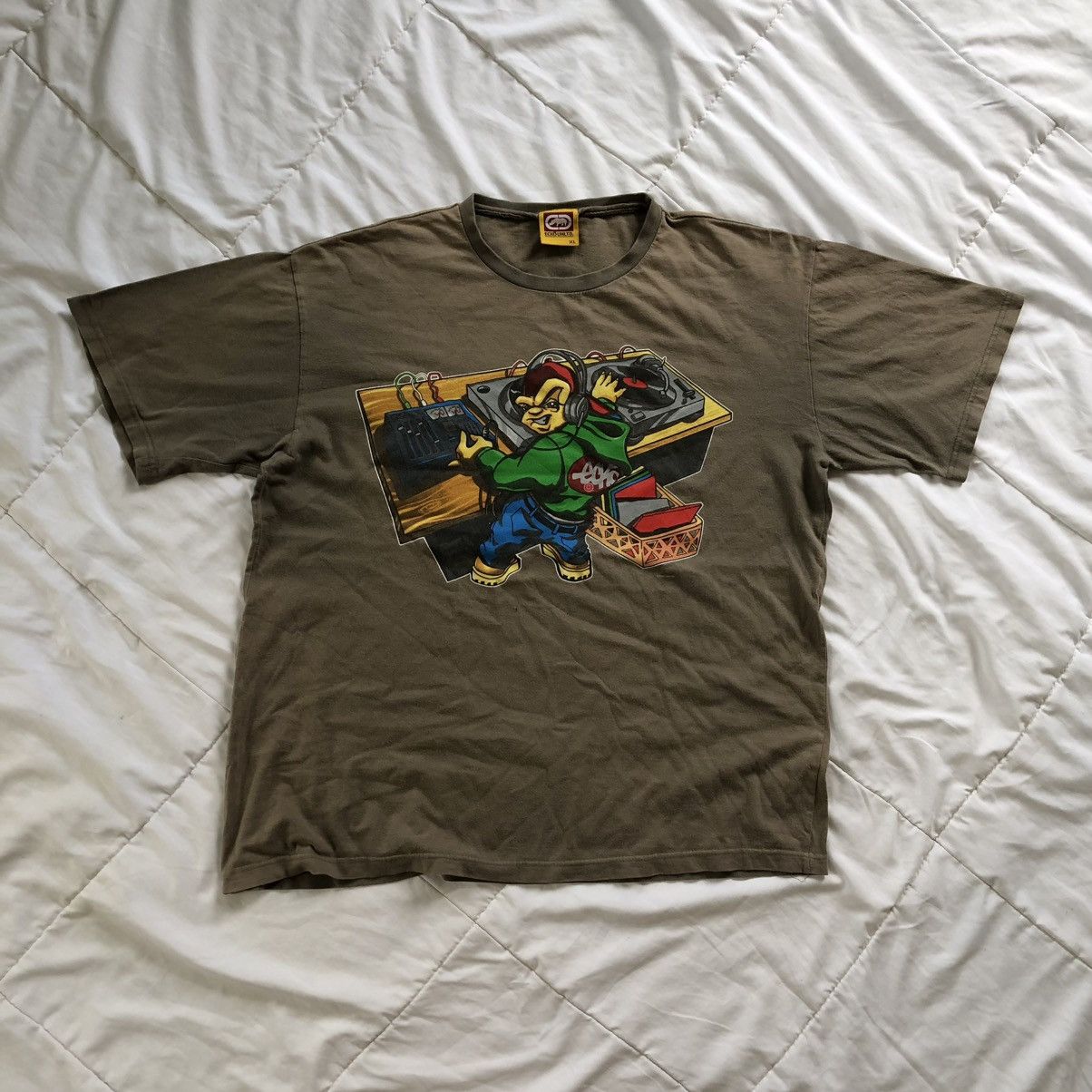 Ecko Unltd. Eckō Unltd “Dj Skills” Rare Design Printed T-Shirt Size US XL / EU 56 / 4 - 1 Thumbnail