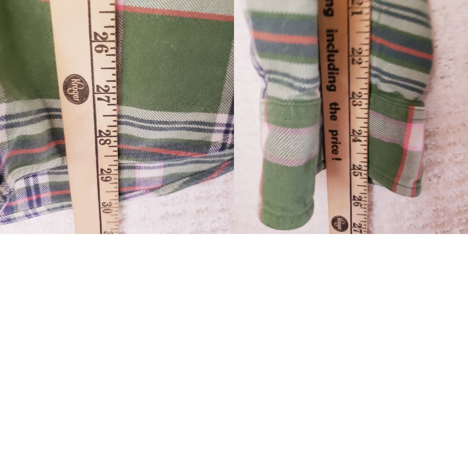 Lands' End VINTAGE Lands' End Flannel Shirt Men's XL Green Plaid Check Outdoors 17-17.5 Question? Size US XL / EU 56 / 4 - 9 Thumbnail