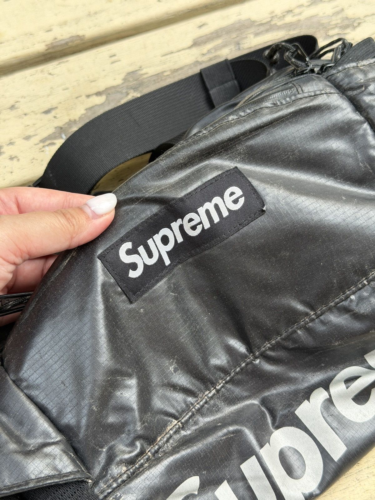 Supreme Supreme Black Cordura Waist Crossbody Bag Size ONE SIZE - 3 Thumbnail