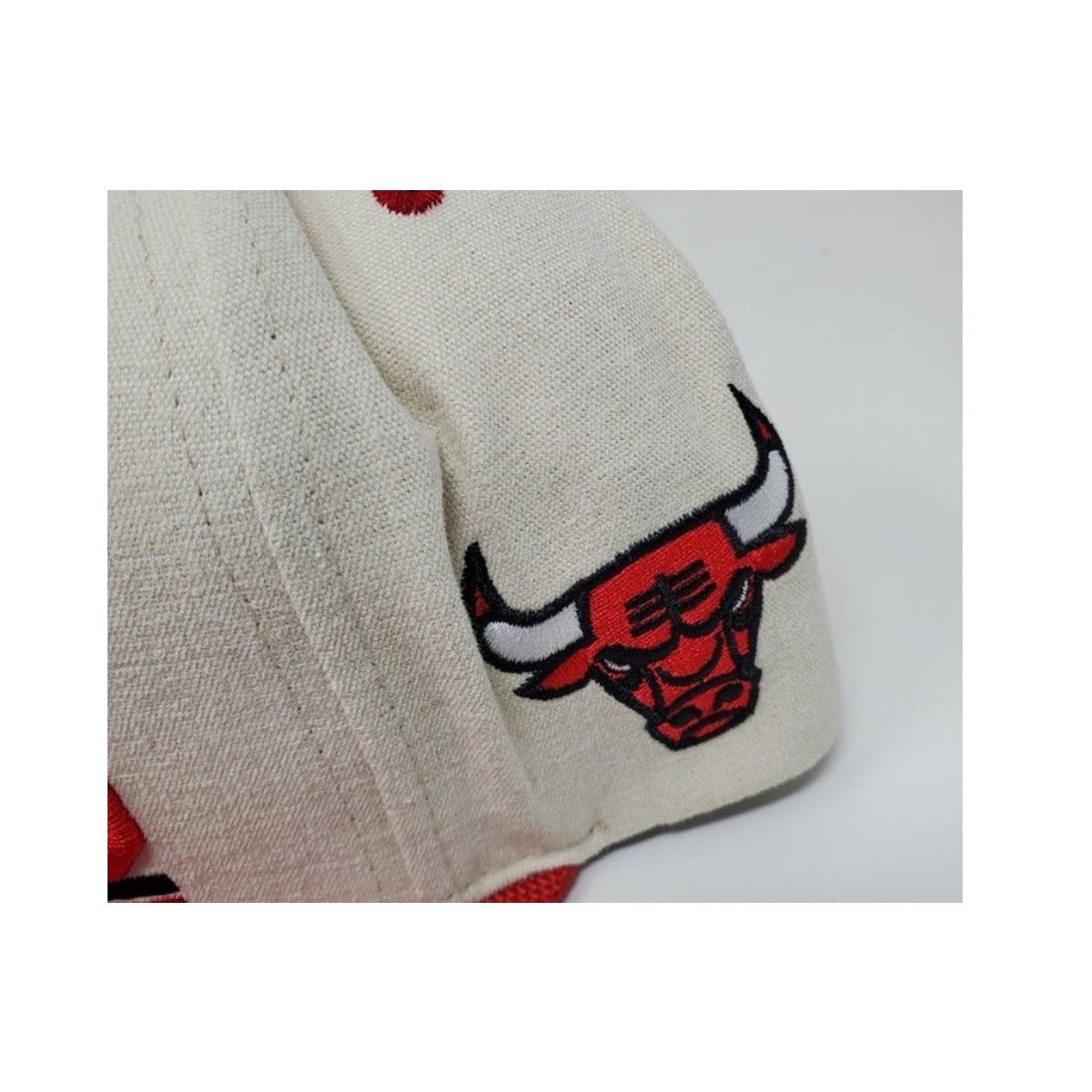 Mitchell & Ness NBA Chicago Bulls Mitchell & Ness Block Cream Snapback Hat Size ONE SIZE - 3 Thumbnail