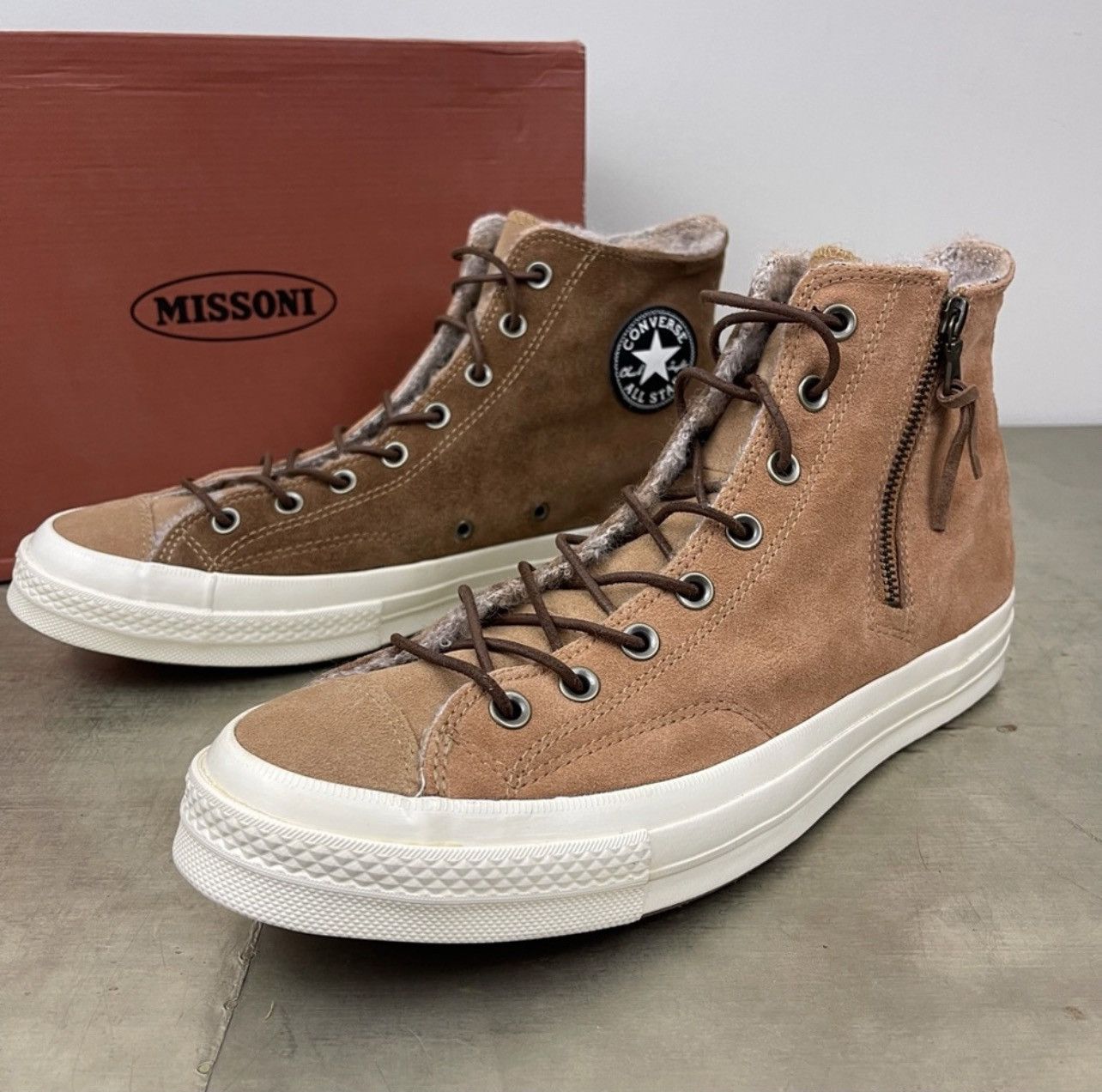 Converse Missoni Chuck Taylor 1970 Missoni Two Tone Suede High Top 146745c Grailed