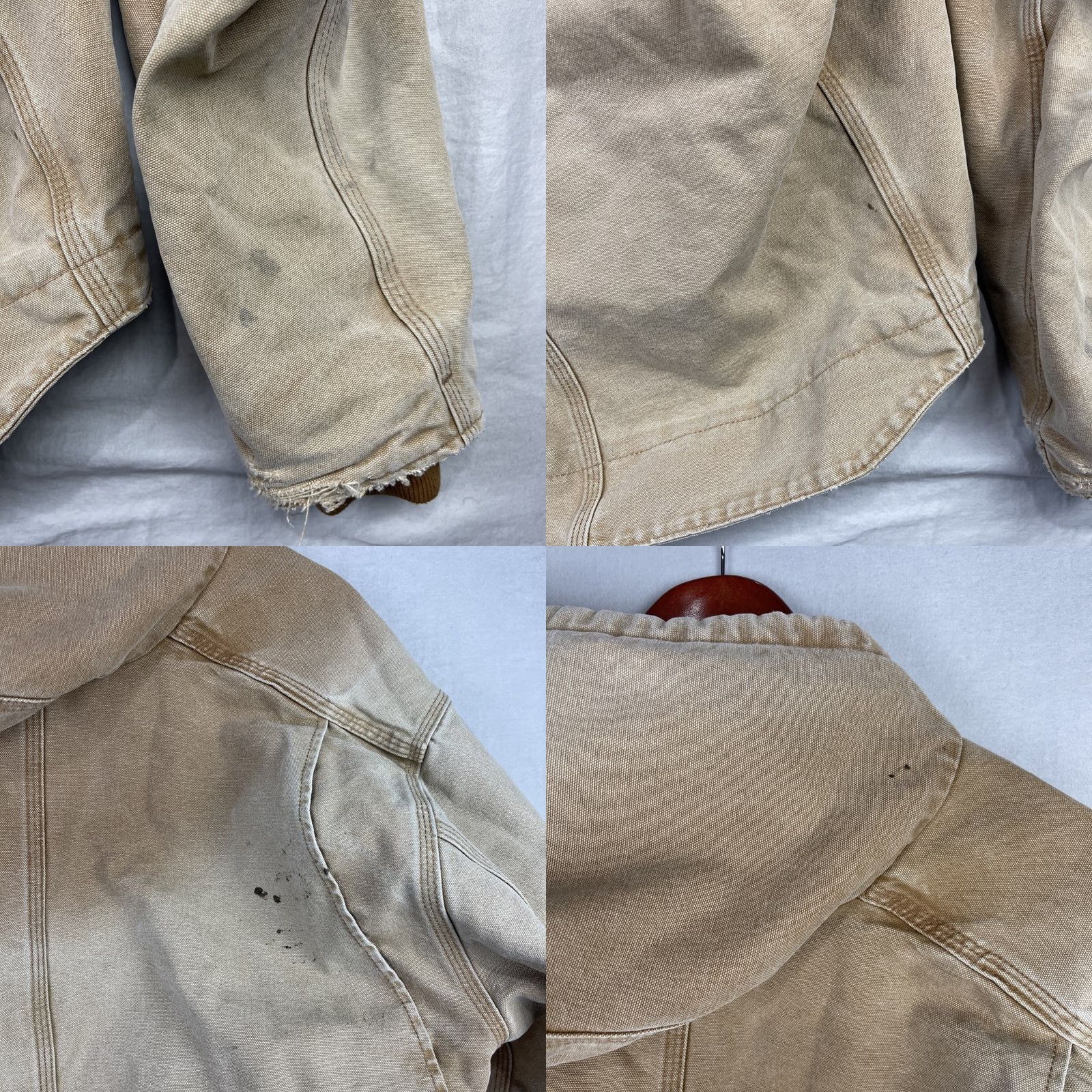 Carhartt VINTAGE Carhartt Jacket Mens XL Brown Sherpa Lined Hooded Coat Workwear Zip Up J141 BRN Size US XL / EU 56 / 4 - 11 Thumbnail