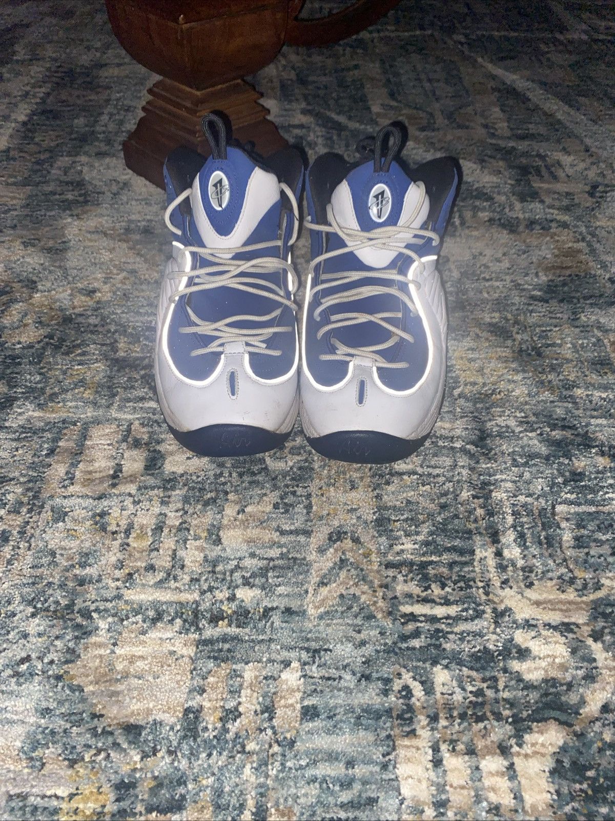 Nike Royal blue and white retro Penny Hardaway sneakers Size US 10.5 / EU 43-44 - 4 Thumbnail