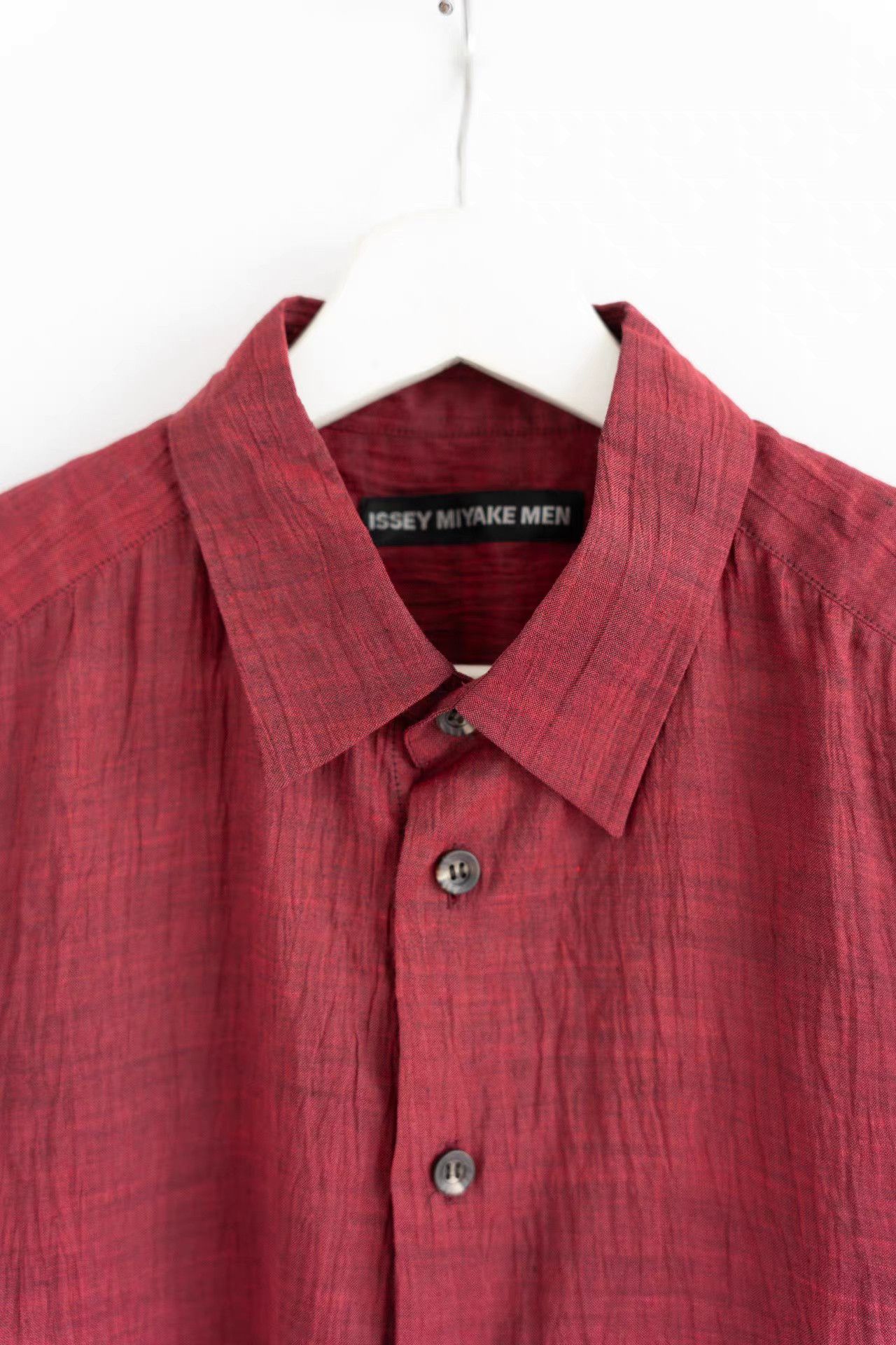 Issey Miyake Issey Miyake Men 19ss Pleated Texture Linen Shirt K4 Size US S / EU 44-46 / 1 - 3 Thumbnail
