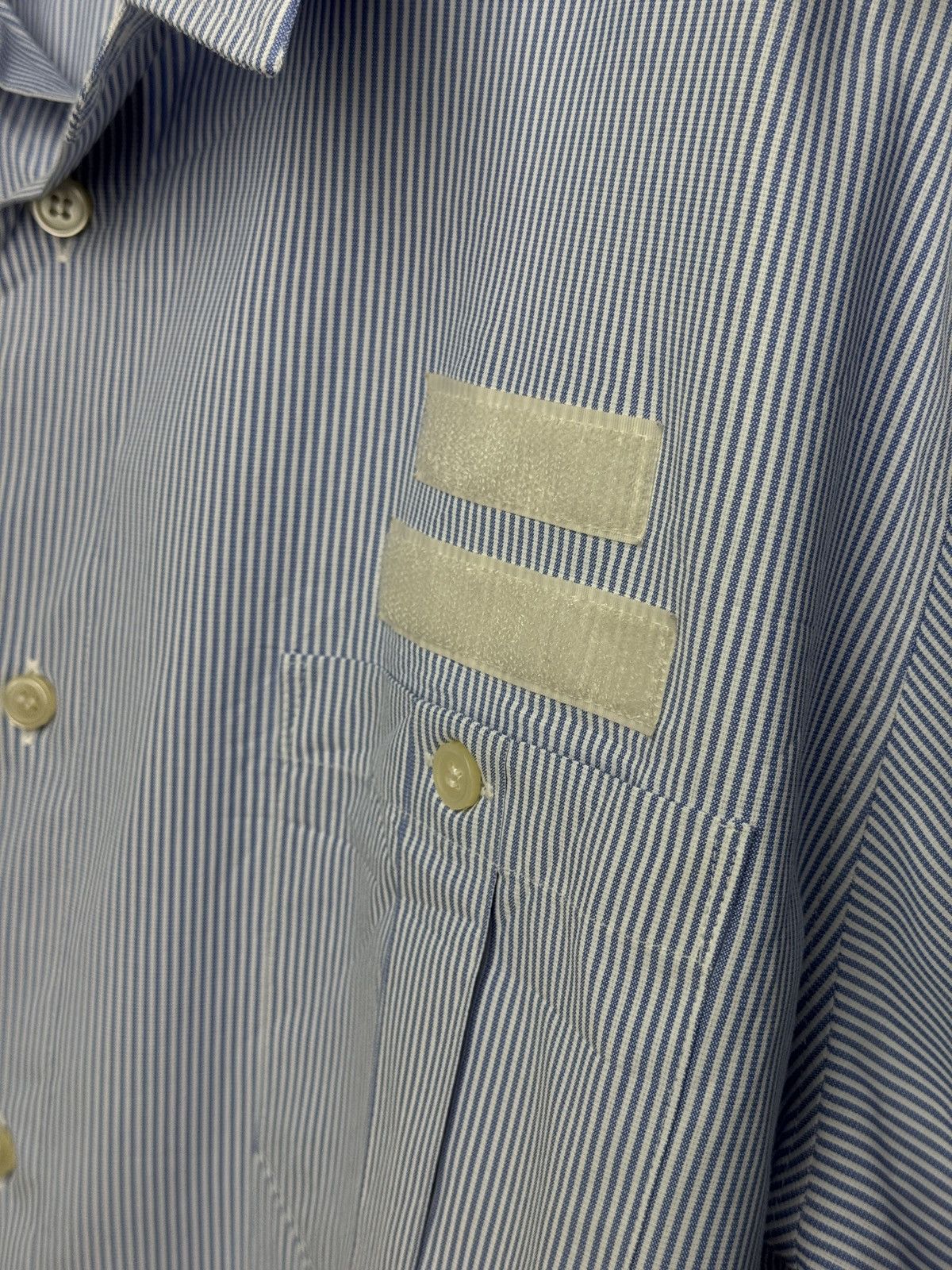 Yohji Yamamoto Yohji Yamamoto stripe central Japan Railway shirt Size US XL / EU 56 / 4 - 7 Thumbnail