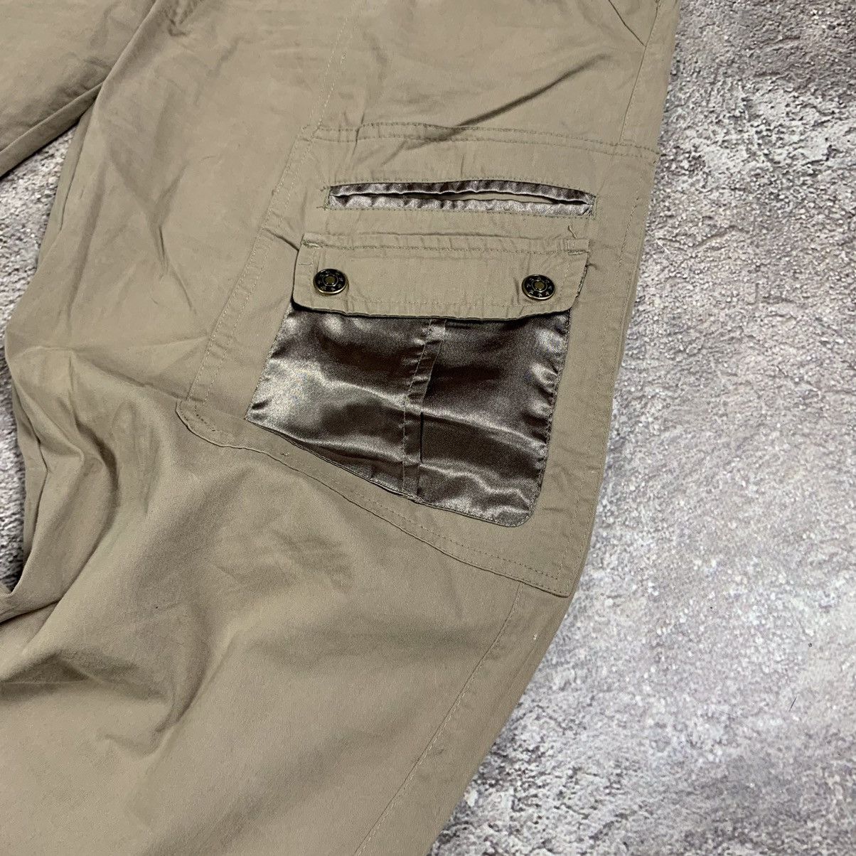 If Six Was Nine VINTAGE CARGO PANTS FLARED HYBRID PARACHUTE SPRING JAPAN 90S Size 29" - 4 Thumbnail