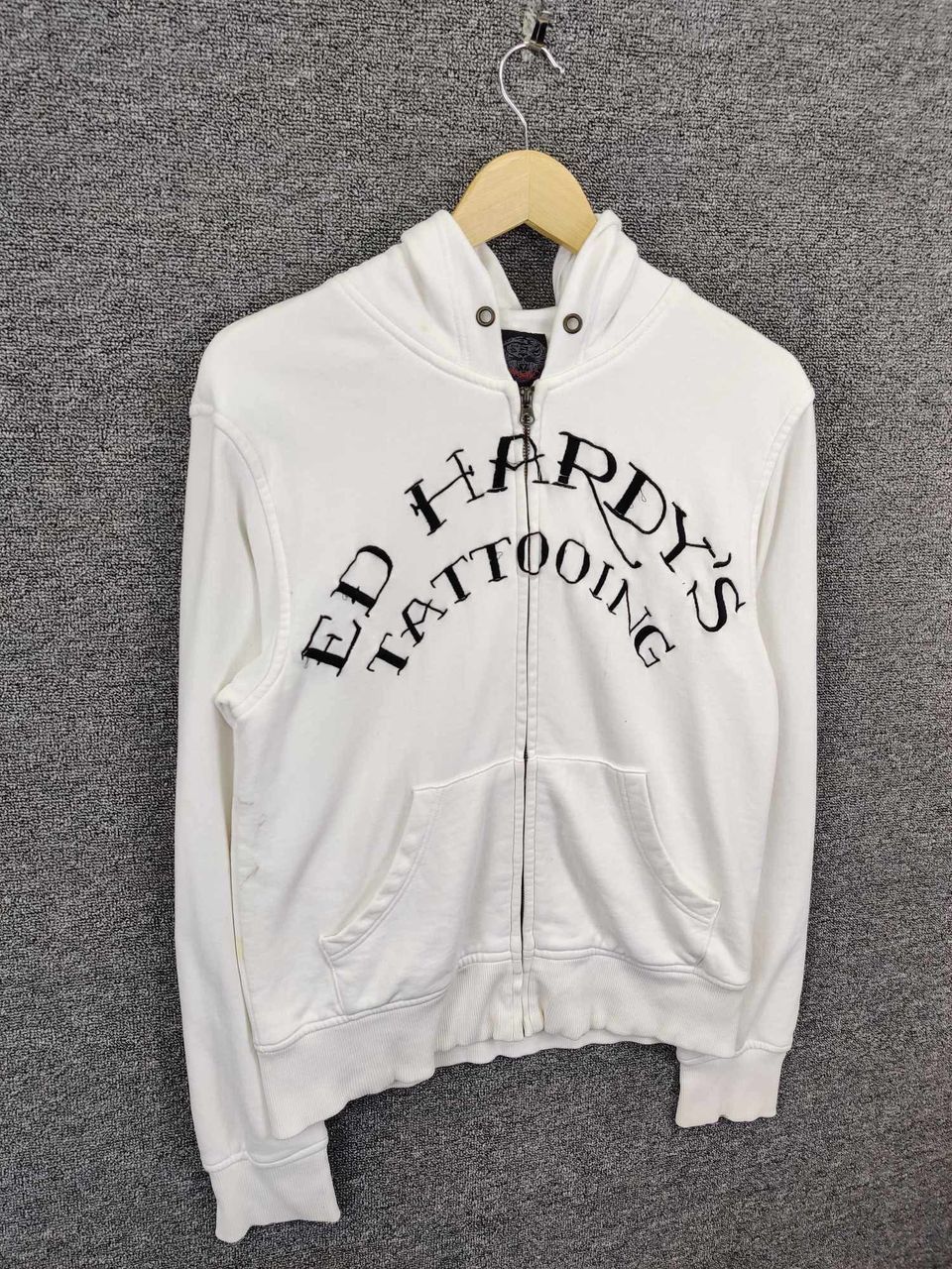Ed Hardy Vintage Ed Hardy Christian Audigier Eagle Flag Hoodie Size US S / EU 44-46 / 1 - 8 Thumbnail