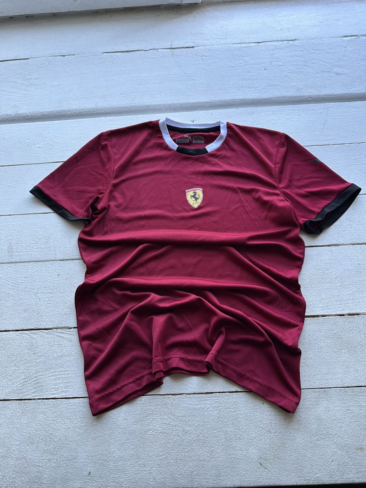 Ferrari × Puma 🚨RACING PUMA FERRARI CENTRAL LOGO SPORT TEE MEN RED Size US XL / EU 56 / 4 - 1 Thumbnail