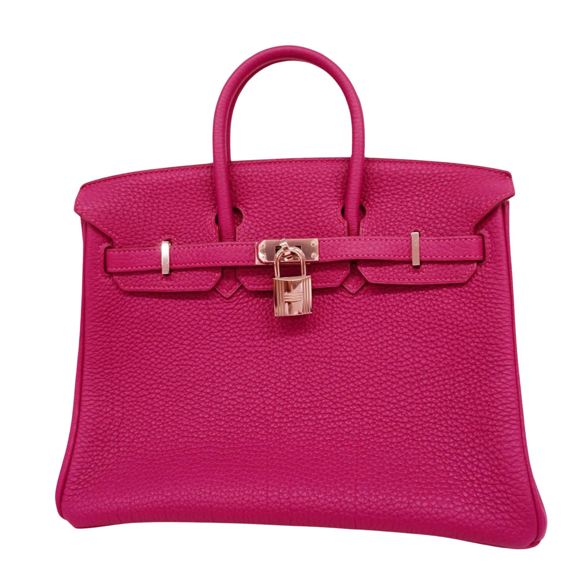 image of Hermes Birkin 25 Handbag in Purple, Women's