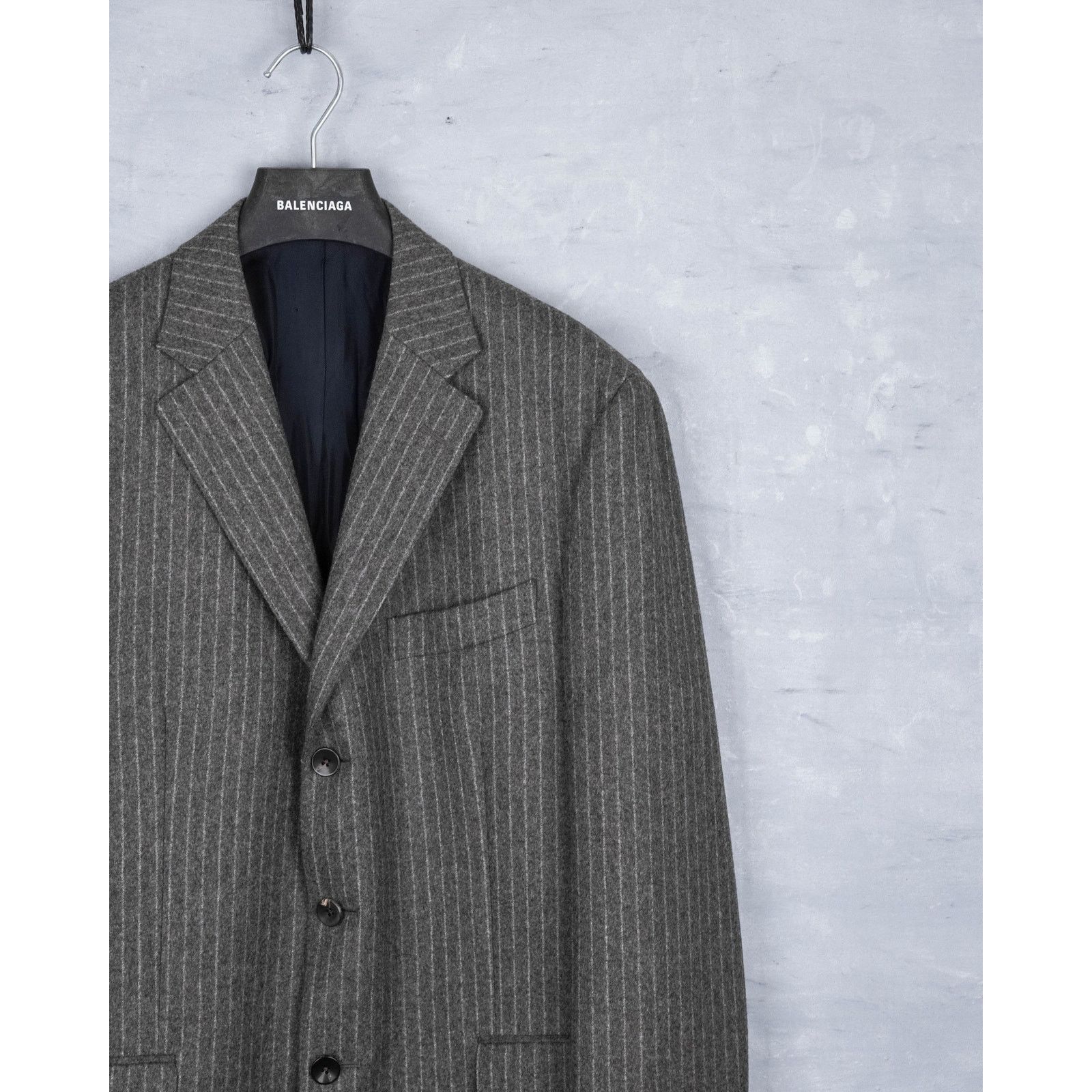 Boglioli Vintage boglioli classic gray pinstripe wool blazer jacket Size US L / EU 52-54 / 3 - 2 Thumbnail