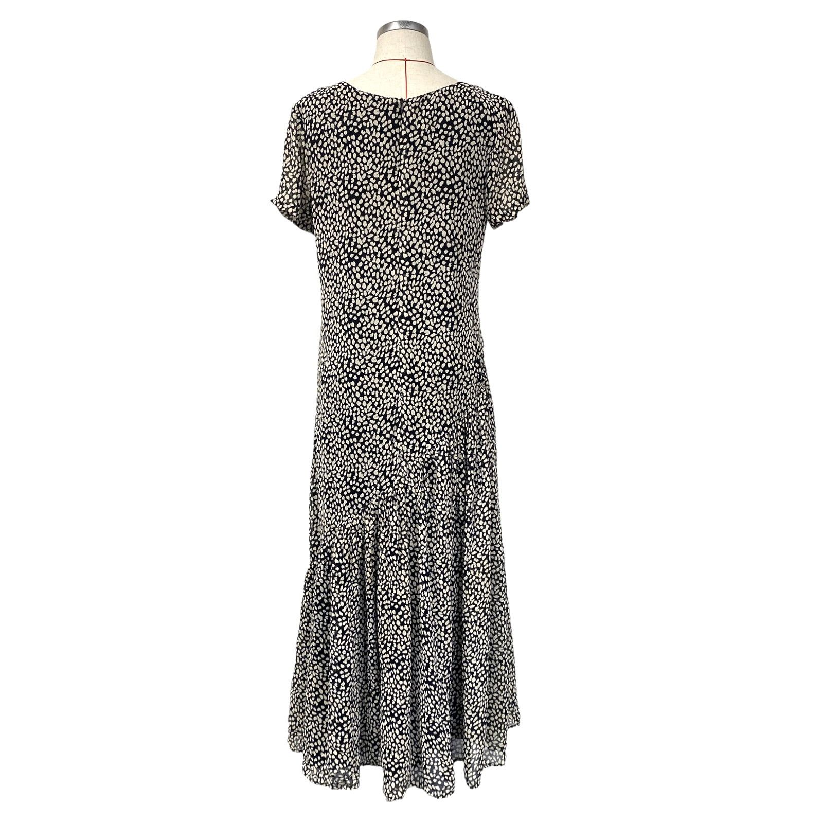 Vintage Shape FX Newport News Dot Print Short Sleeve Dress Size XL / US 12-14 / IT 48-50 - 4 Thumbnail
