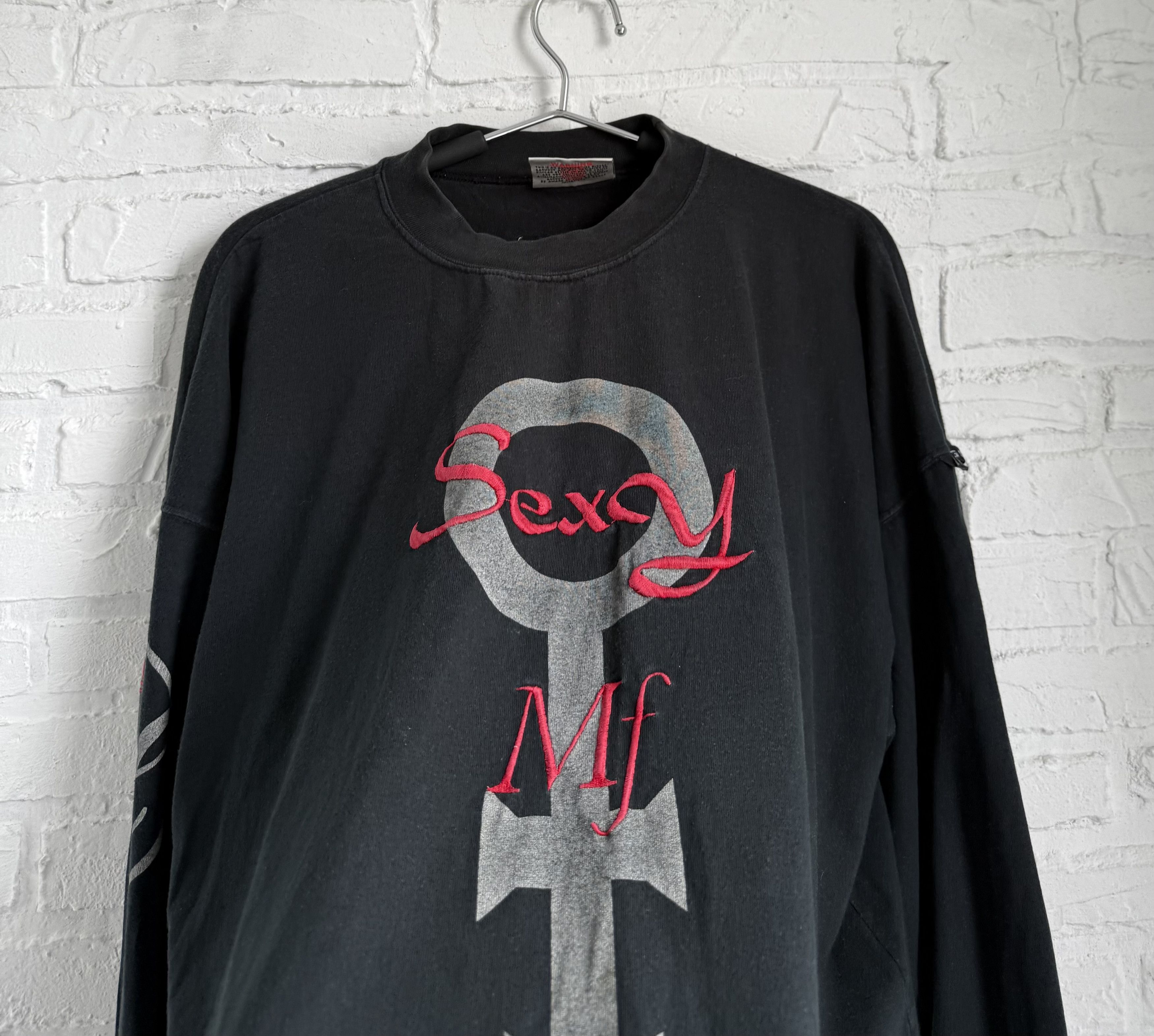 Band Tees Vintage 90s Joe Bloggs Sexy MF Prince long sleeve t-shirt Size US L / EU 52-54 / 3 - 4 Thumbnail
