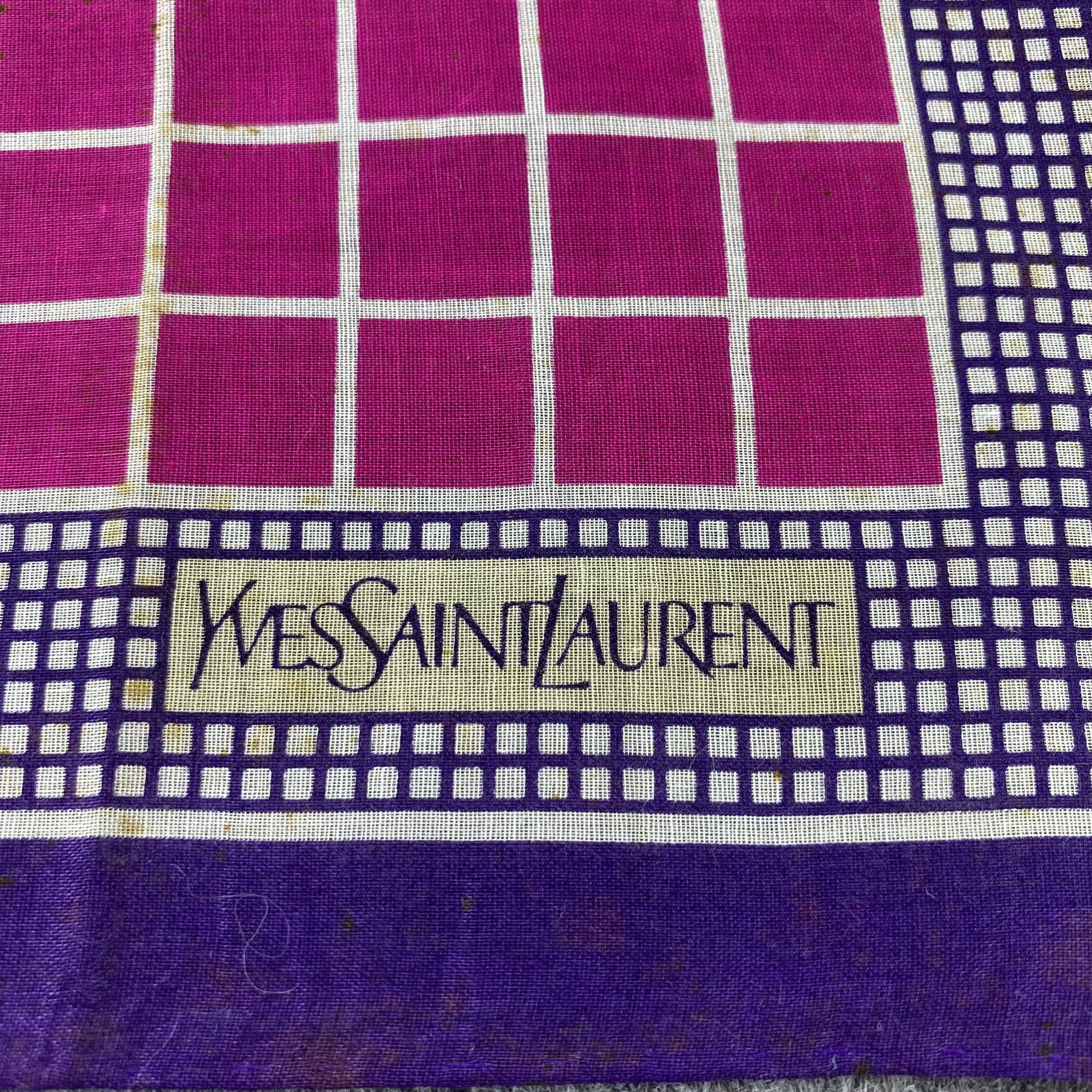 Vintage × Yves Saint Laurent Yves Saint Laurent Handkerchief / Bandana /Neckerchief-B1203 Size ONE SIZE - 4 Thumbnail