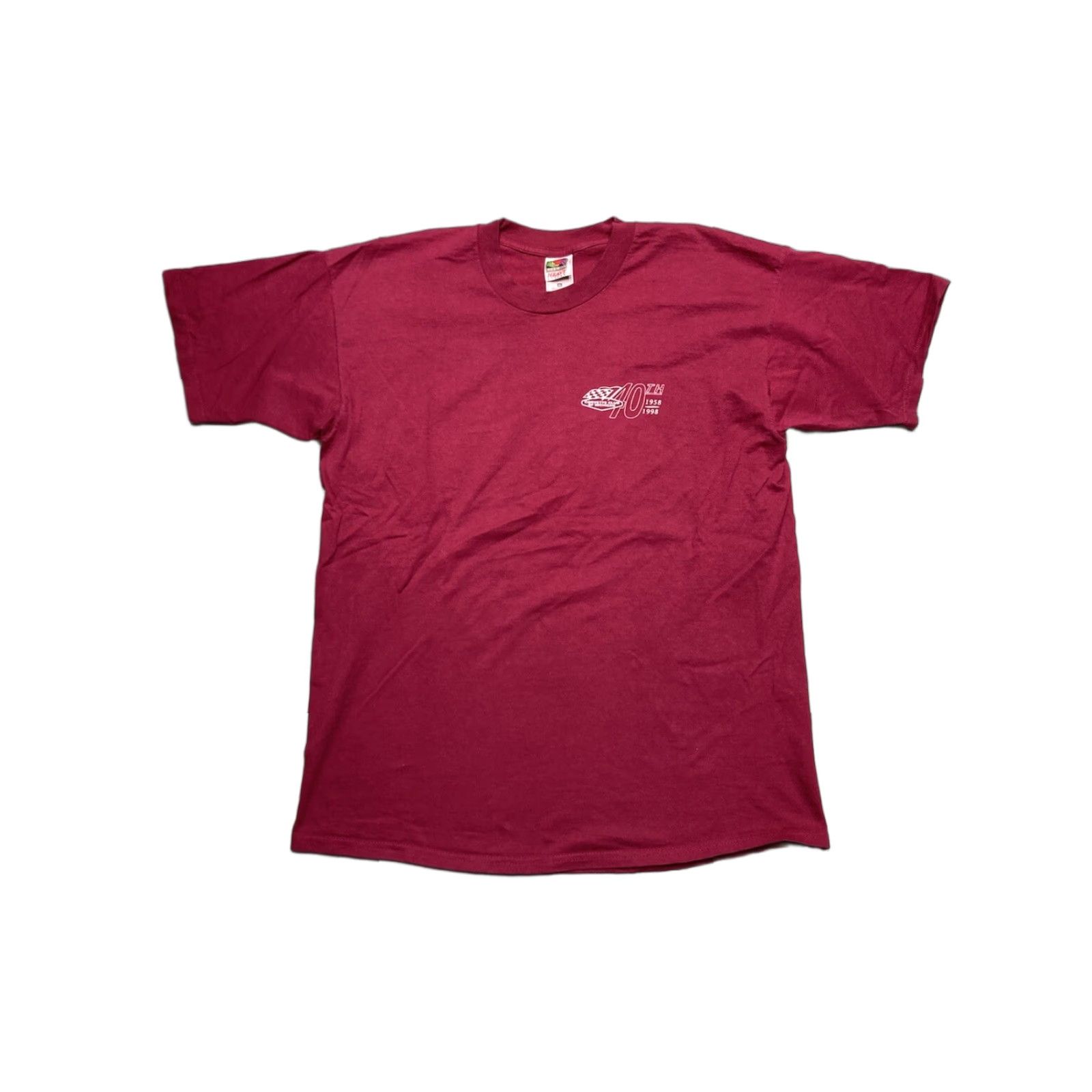 Vintage VINTAGE Corvette T-Shirt Michigan 90s 40th Anniversary 1998 XL Red Men's Mens XL 90s Corvette Club of Michigan Shirt Size US XL / EU 56 / 4 - 1 Thumbnail