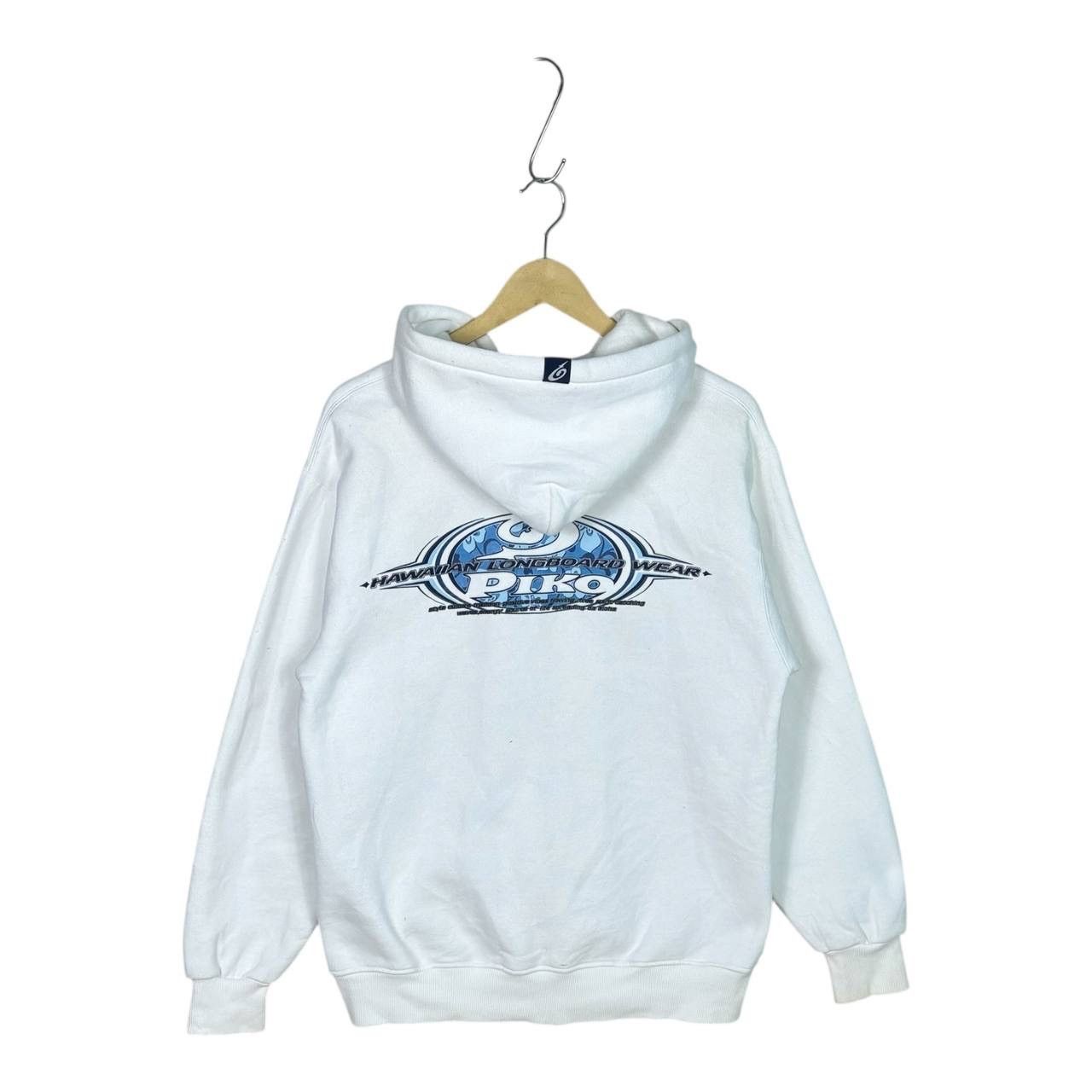 Vintage Vintage Piko Hawaiian Longboard Surf Hoodie Zip Up White L⁠ Size US L / EU 52-54 / 3 - 1 Thumbnail