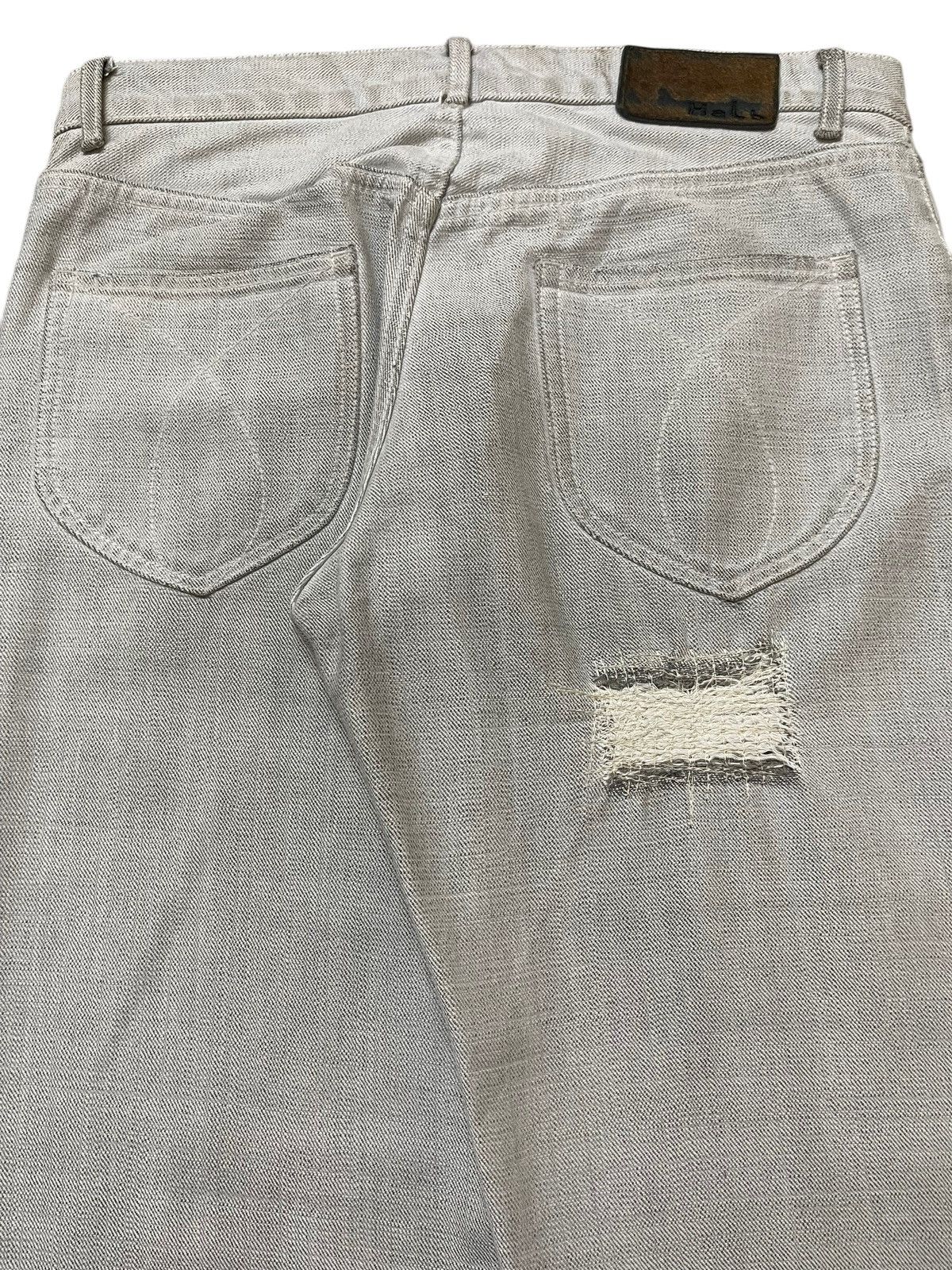 14th Addiction Vintage Japanese Helb Mud Faded Wash Distress Patches Jeans Size US 31 - 6 Thumbnail