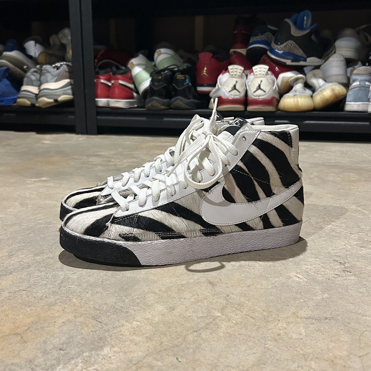 Nike Nike SB Blazer Mid Premium Zebra Pony Hair 2007 US 10.5 Size US 10.5 / EU 43-44 - 1 Thumbnail