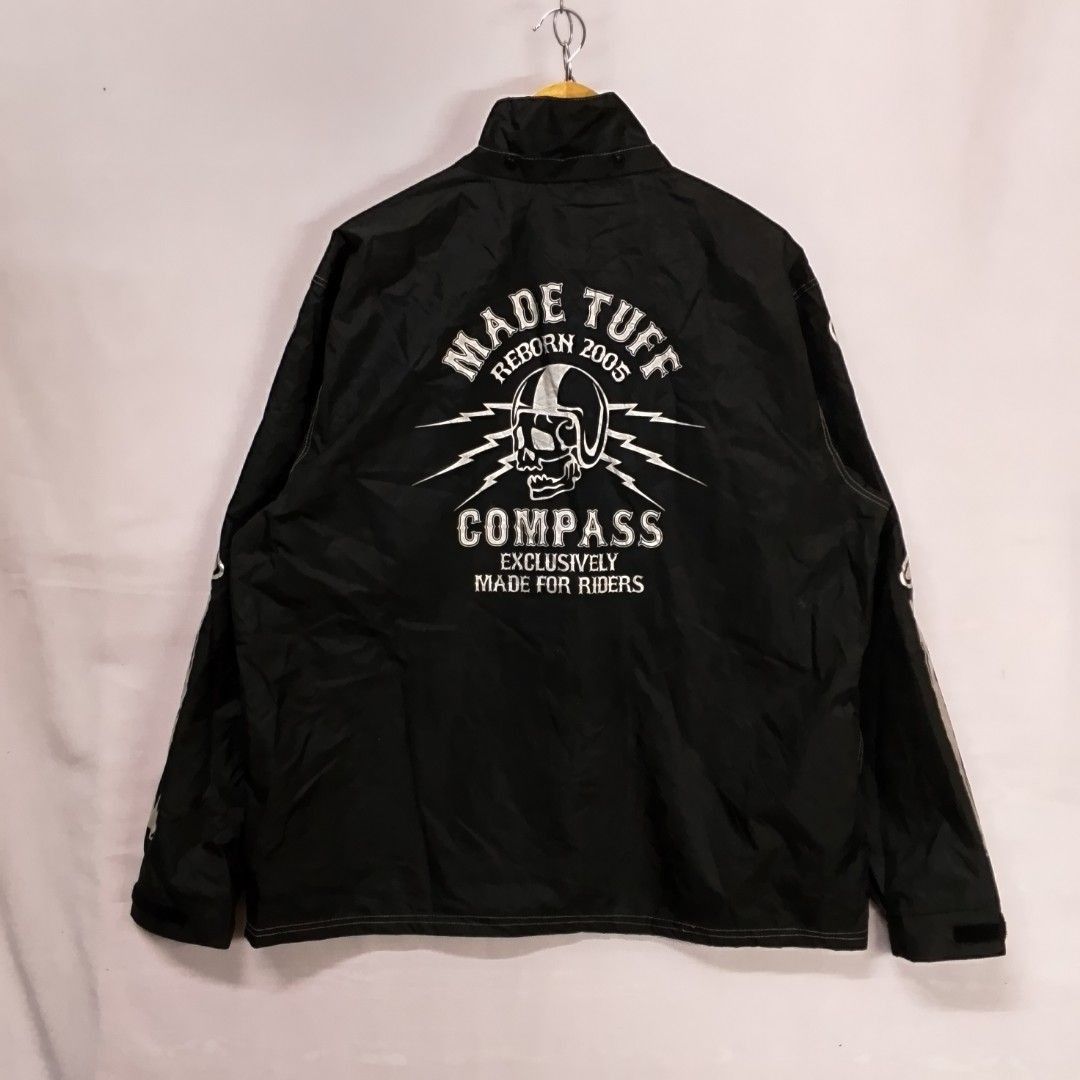 Harley Davidson Made Tuff Compass Skull Bones Rainsuit Made For Riders Size US XL / EU 56 / 4 - 2 Thumbnail