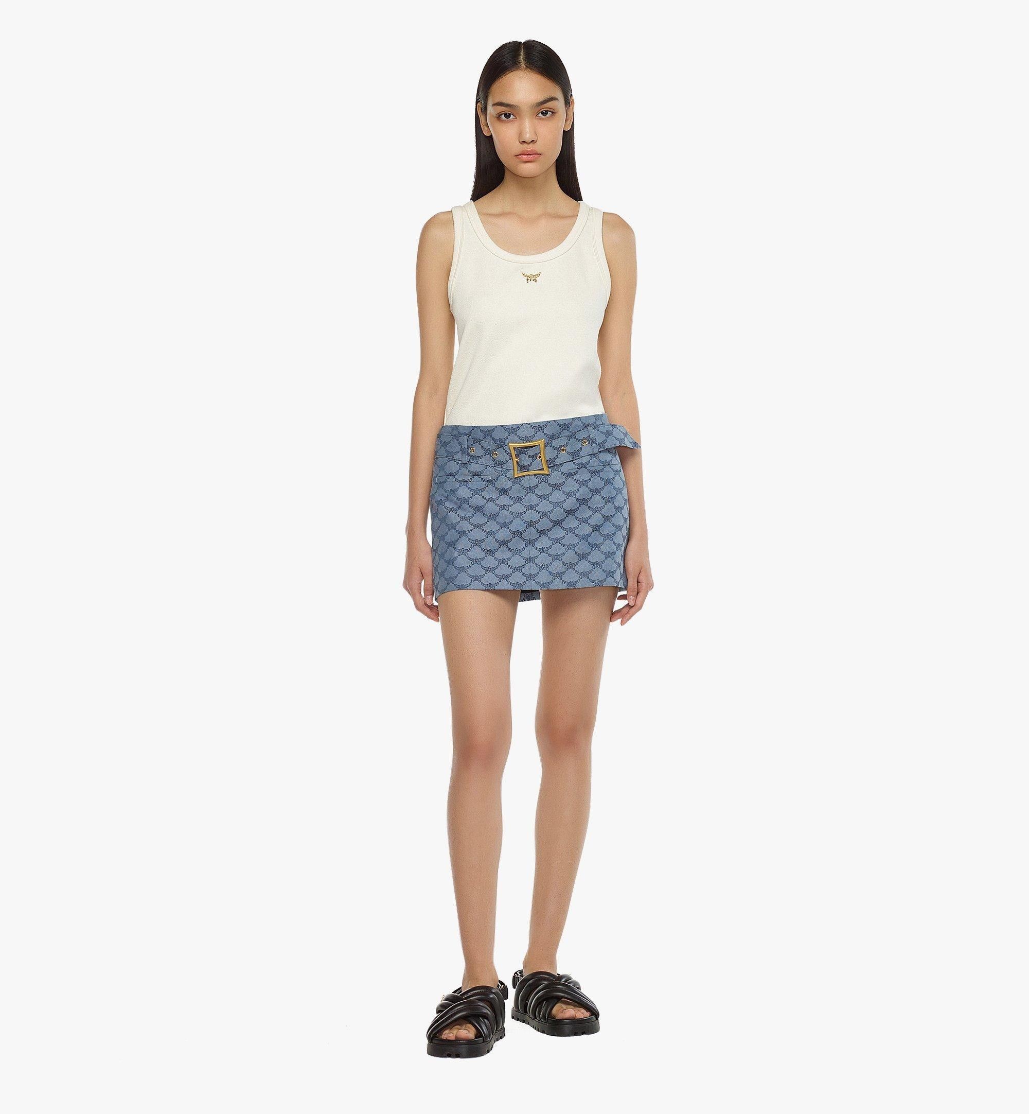 MCM o1mt1gz1224 Mini Skirt in Indigo Size 28" / US 6 / IT 42 - 3 Thumbnail