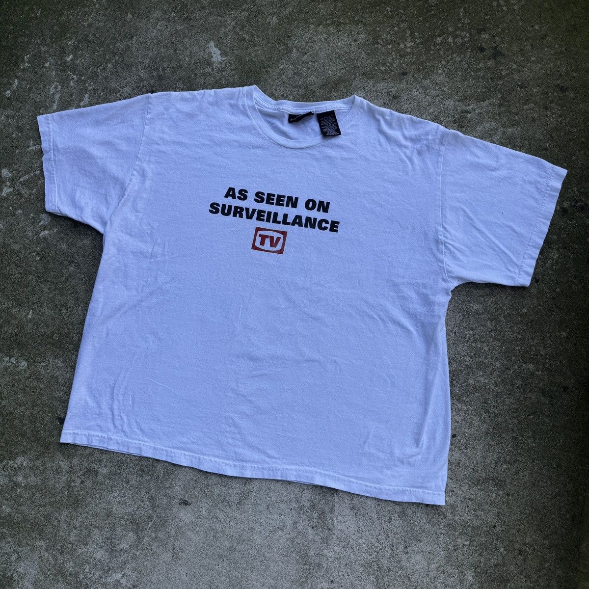 Vintage Vintage As Seen On TV Surveillance Tee Thrashed ERD Grunge Size US XXL / EU 58 / 5 - 4 Thumbnail