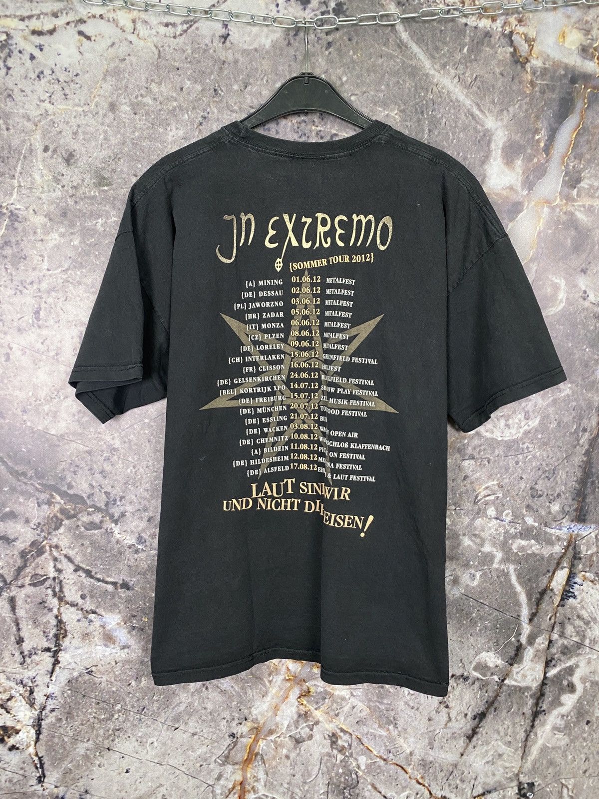 Vintage Men’s In Extremo T-Shirt Rock Band Size XXL Size US XXL / EU 58 / 5 - 7 Thumbnail