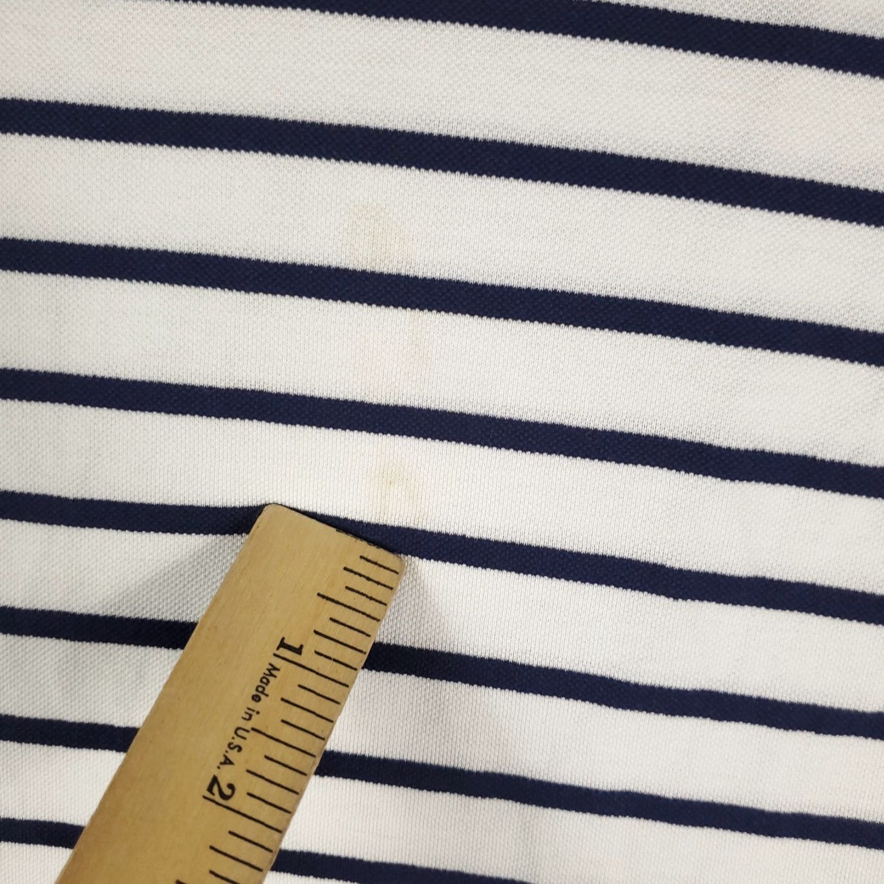 Ralph Lauren Ralph Lauren Polo Shirt Mens Medium White Blue Striped Pony Short Sleeve Size US M / EU 48-50 / 2 - 4 Thumbnail