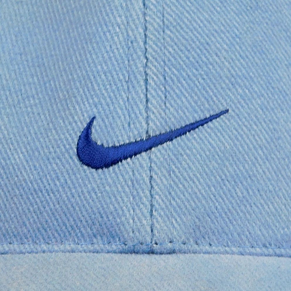 Nike 90s Nike Swoosh Logo Hat Blue Slight Fade Adjustable Size ONE SIZE - 3 Thumbnail