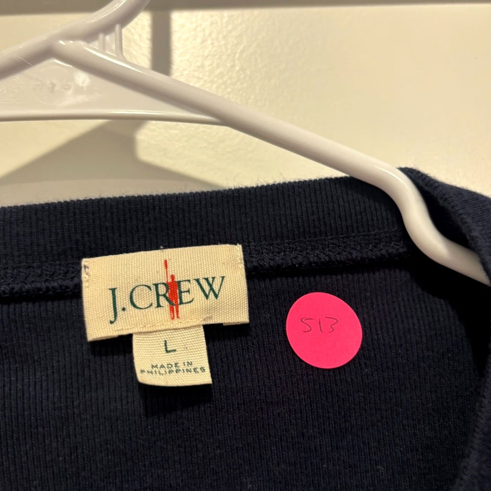 J.Crew J.Crew Henley Shirt Long Sleeve Navy Blue Cotton Size L Men Size US L / EU 52-54 / 3 - 2 Thumbnail