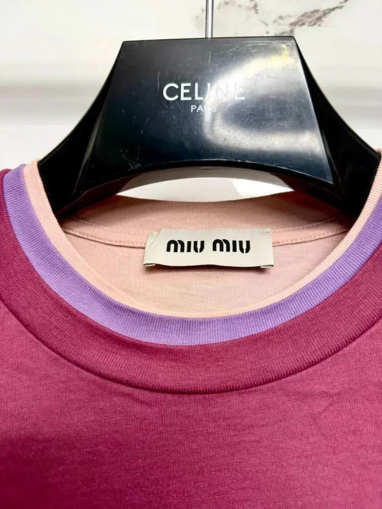 Miu Miu Miu Miu 24ss Multi Layers L/S Tee-2507 Size US XS / EU 42 / 0 - 3 Thumbnail
