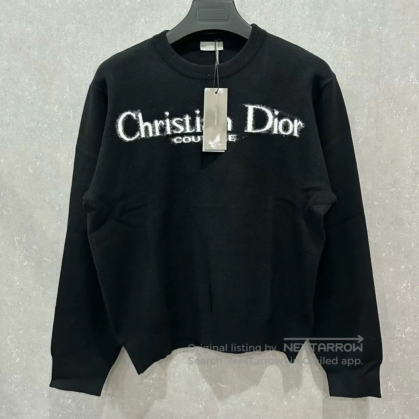 Dior dior slogan print knitted sweater in size m. Size US M / EU 48-50 / 2 - 1 Thumbnail