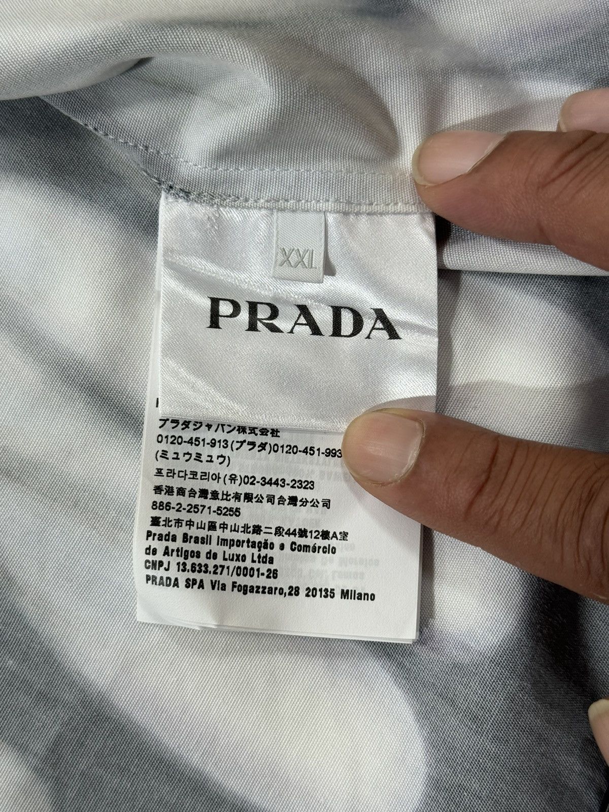 Prada Prada Double Match Heavy Cotton Shirt Size US XXL / EU 58 / 5 - 9 Thumbnail