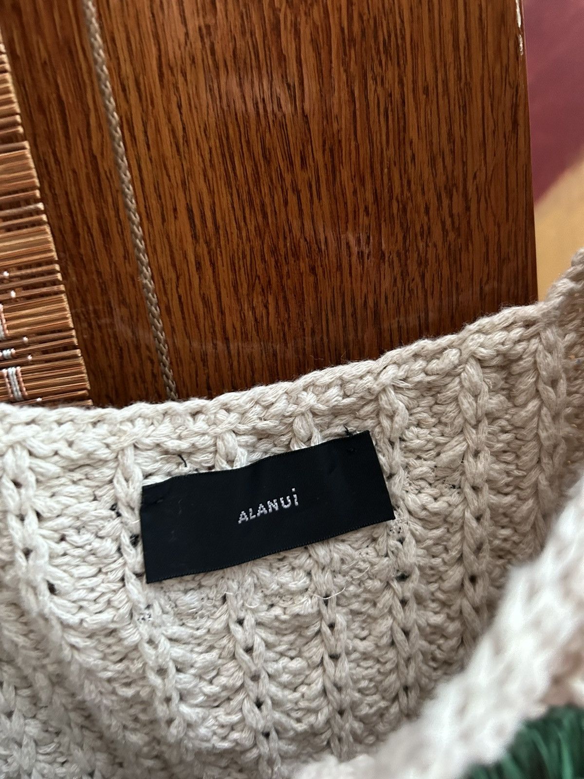 Alanui Alanui Palm Tree Embroidered Knitted Tote Bag Size ONE SIZE - 7 Thumbnail