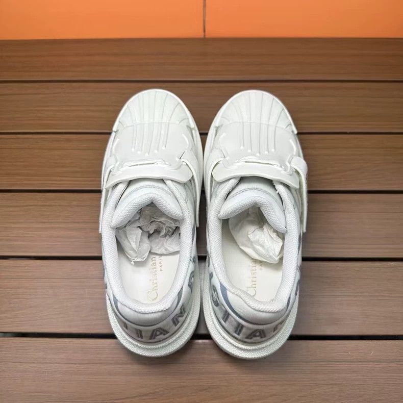 Dior Dior White and Blue Sneakers Size 36.5-2506 Size US 6.5 / IT 36.5 - 4 Thumbnail