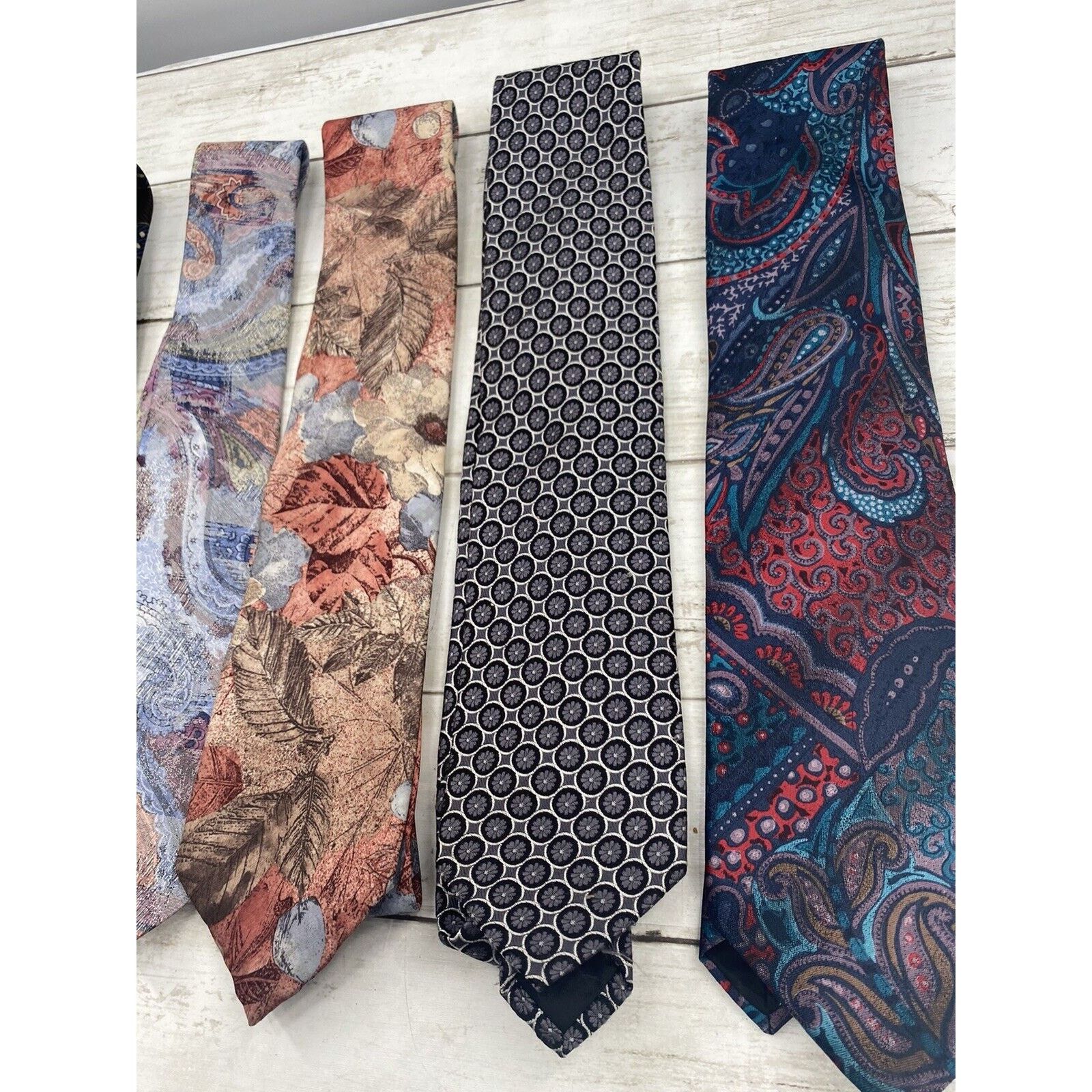 Other Lot of 7 Neck Ties Assorted Lot Allyn St George, Sky Bend, Size ONE SIZE - 4 Thumbnail