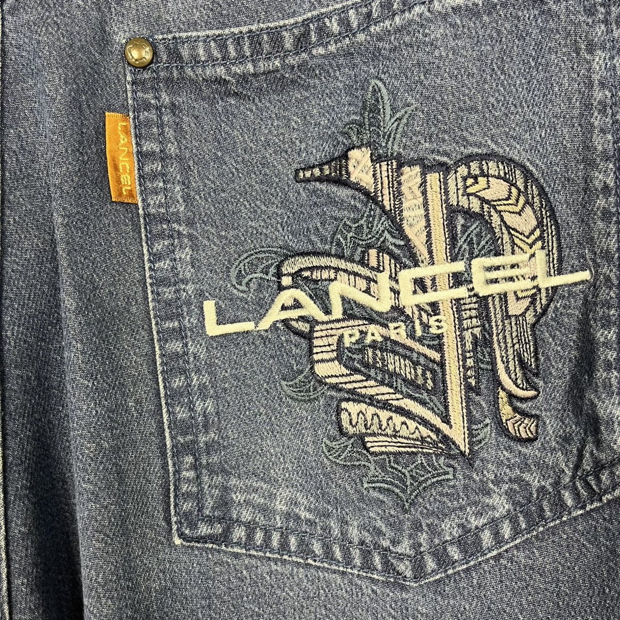 Lancel Vintage Lancel Embroidery Logo Denim Jeans Size US 28 / EU 44 - 16 Thumbnail