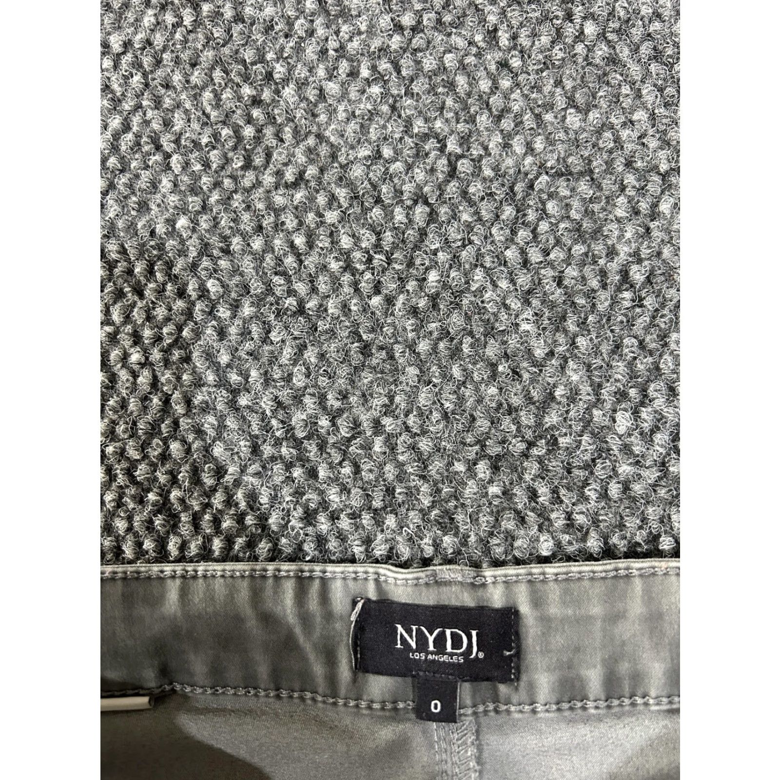 NYDJ NYDJ Jeans Womens 0 Gray Straight Leg Mid Rise Ankle Zip Pocket Stretch Denim Size 25" / US 0 / IT 36 - 5 Thumbnail