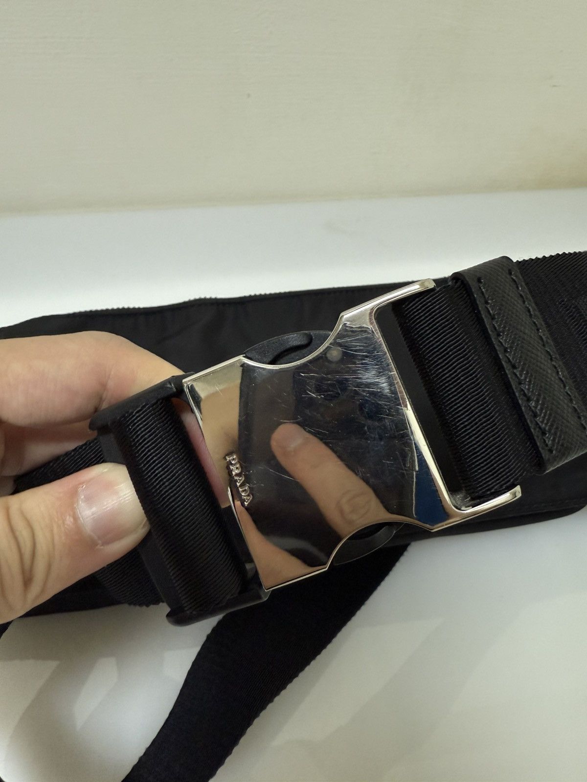 Prada Prada Cargo Nylon Messenger Bag Black Nylon Size ONE SIZE - 4 Thumbnail