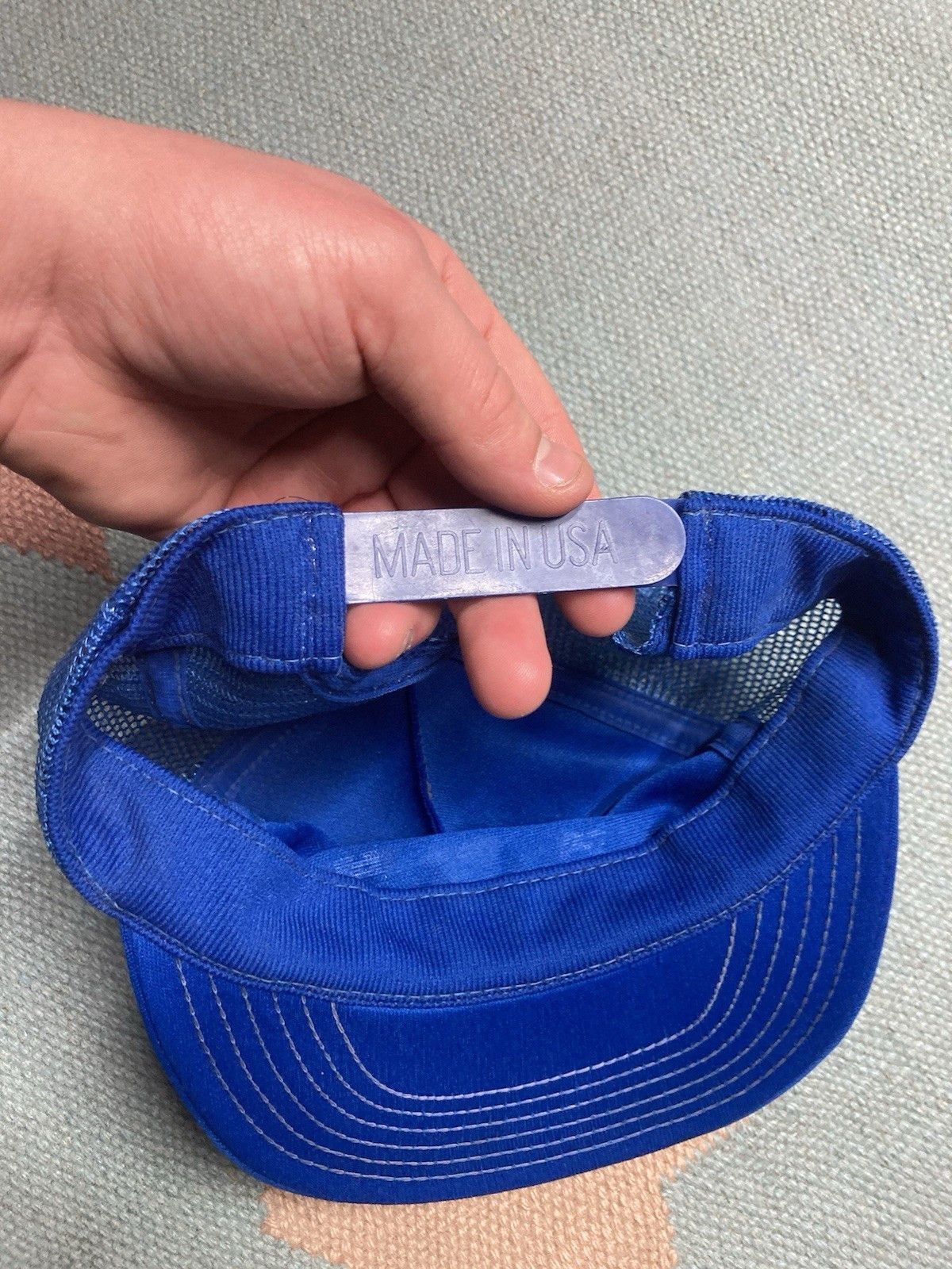 Vintage 80s trucker hat Elkton cooperative Michigan deer farm USA Size ONE SIZE - 6 Thumbnail