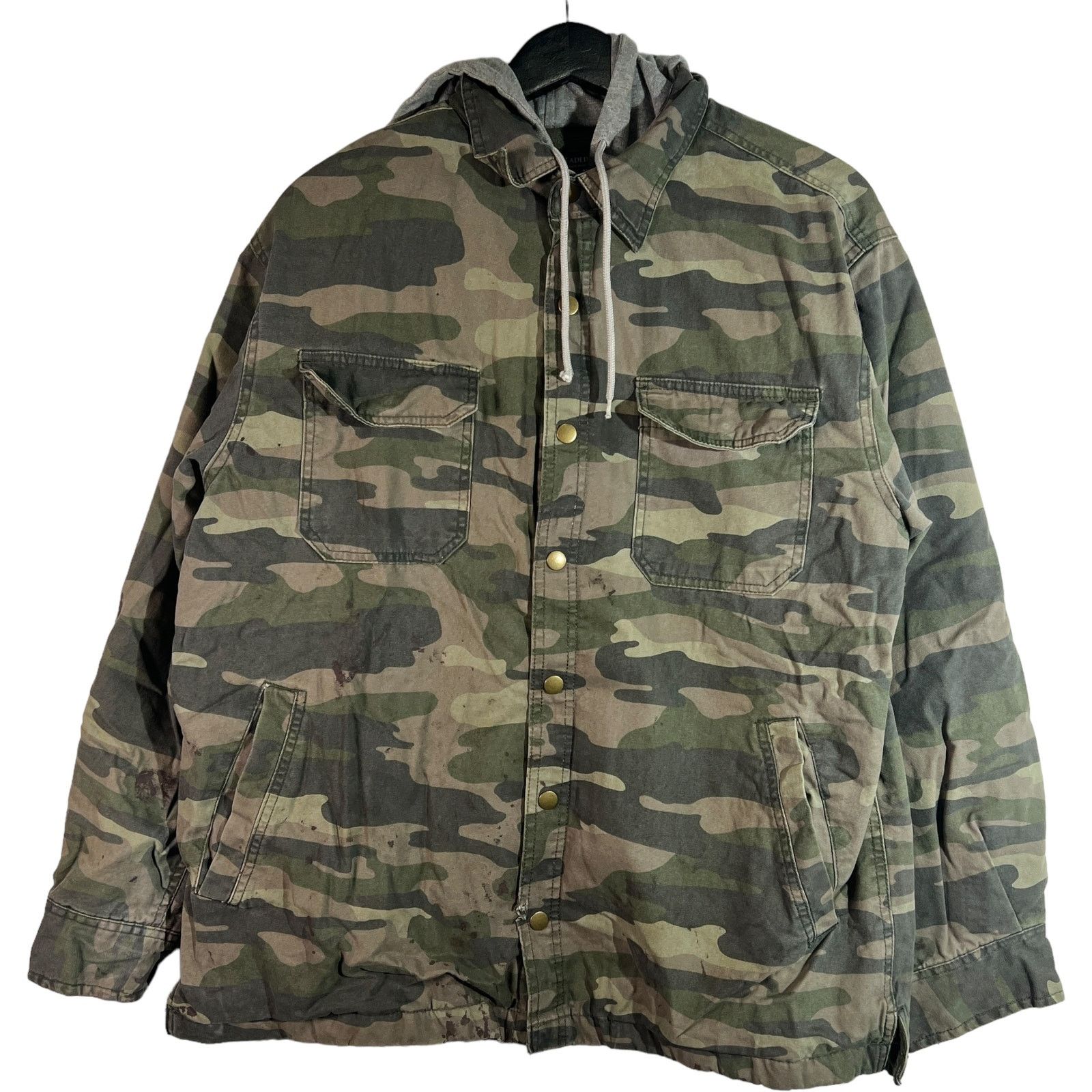 Faded Glory Faded Glory Hooded Button Down Camo Jacket Grailed